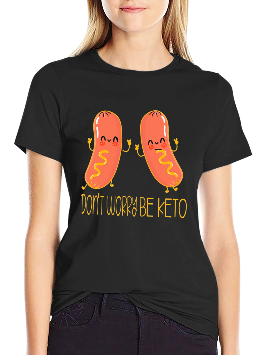 Dont Worry Be Keto Funny T-Shirt
