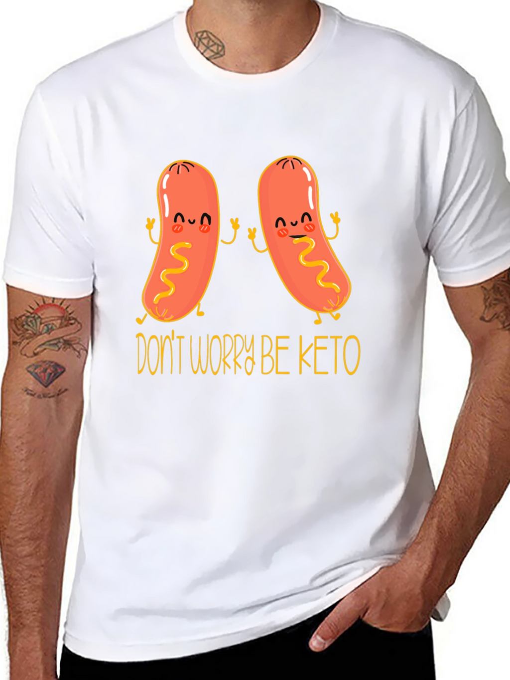 Dont Worry Be Keto Funny T-Shirt