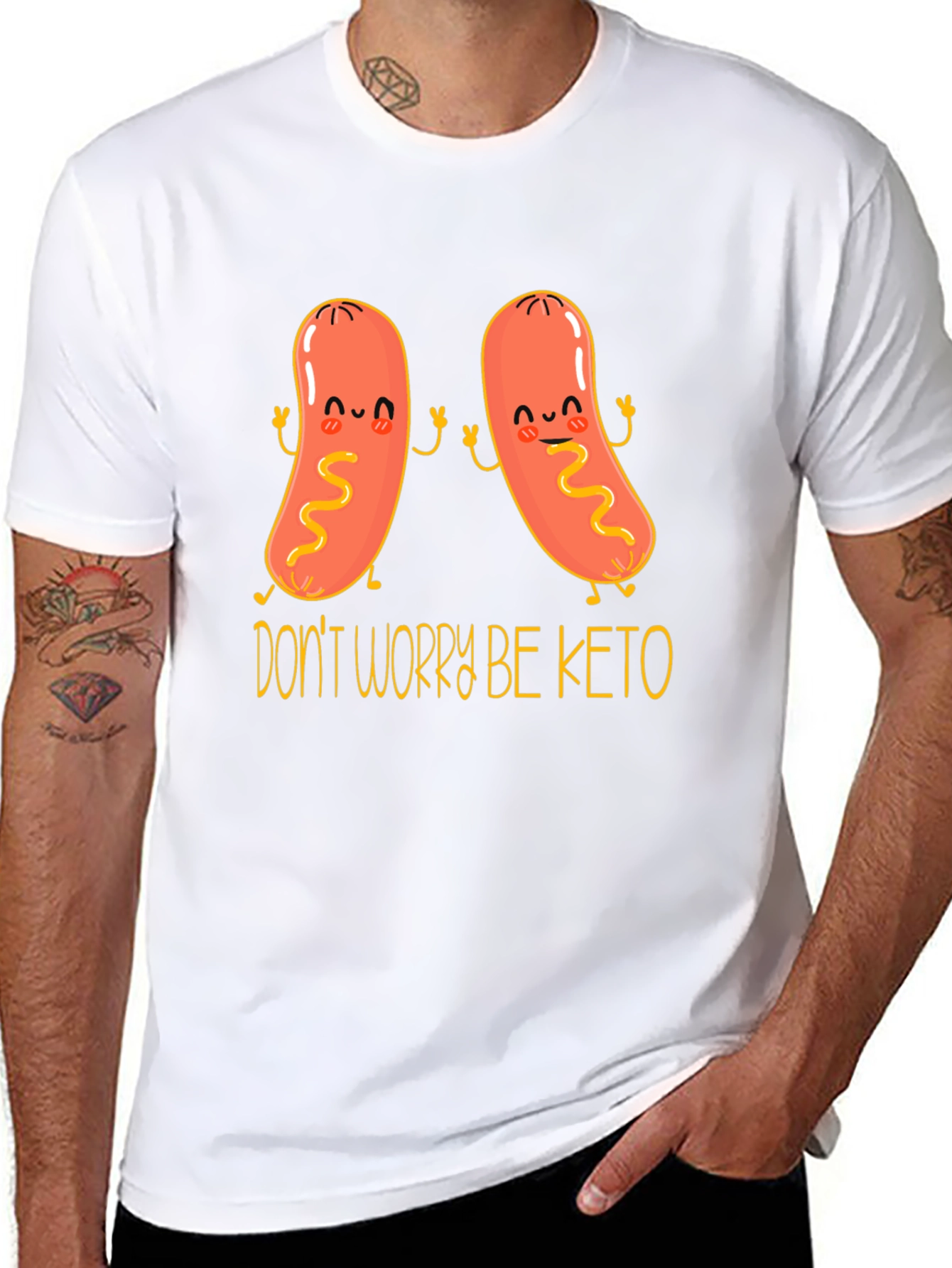 Dont Worry Be Keto Funny T-Shirt