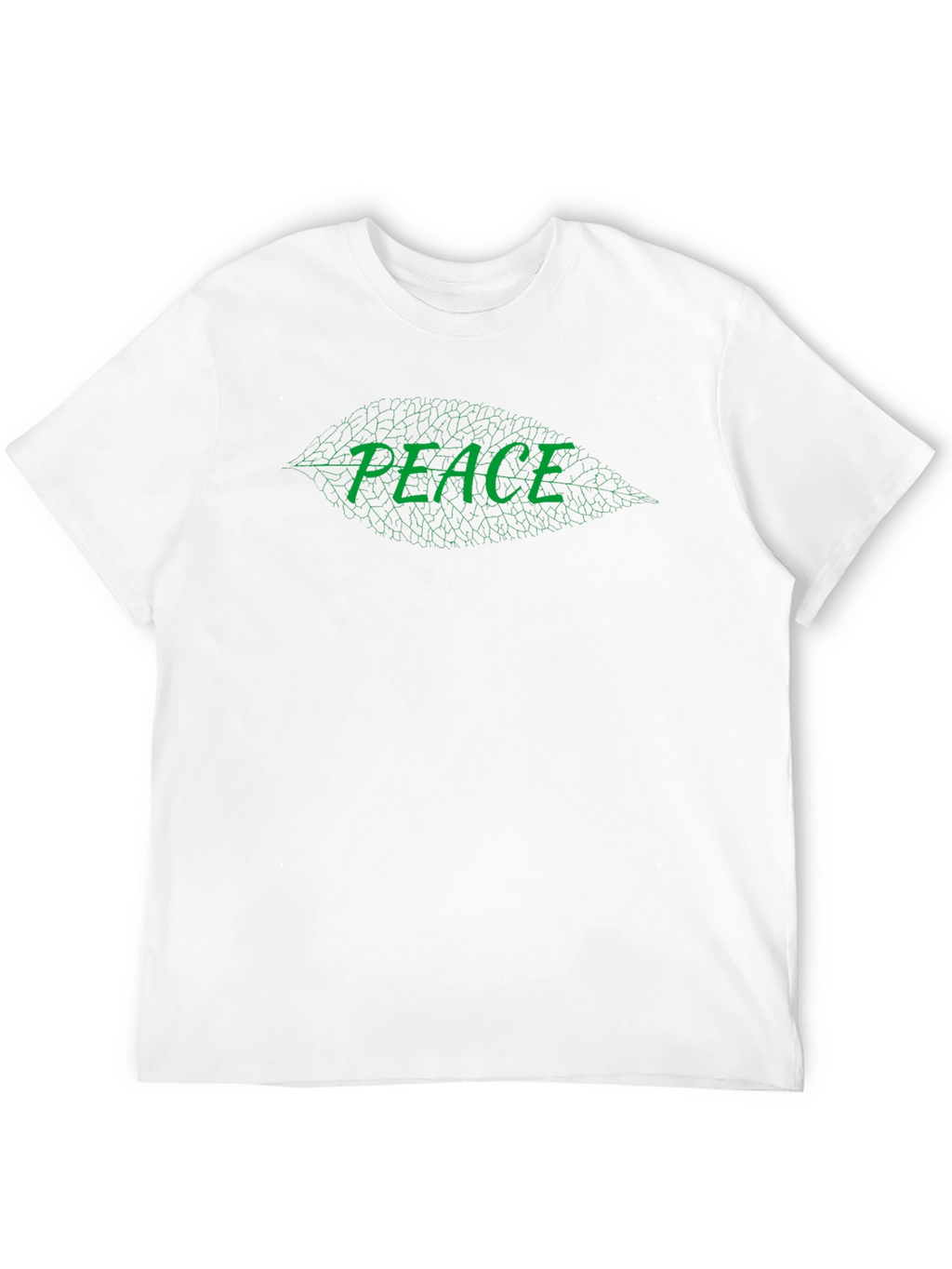 Peace Leaf Graphic Black T-Shirt