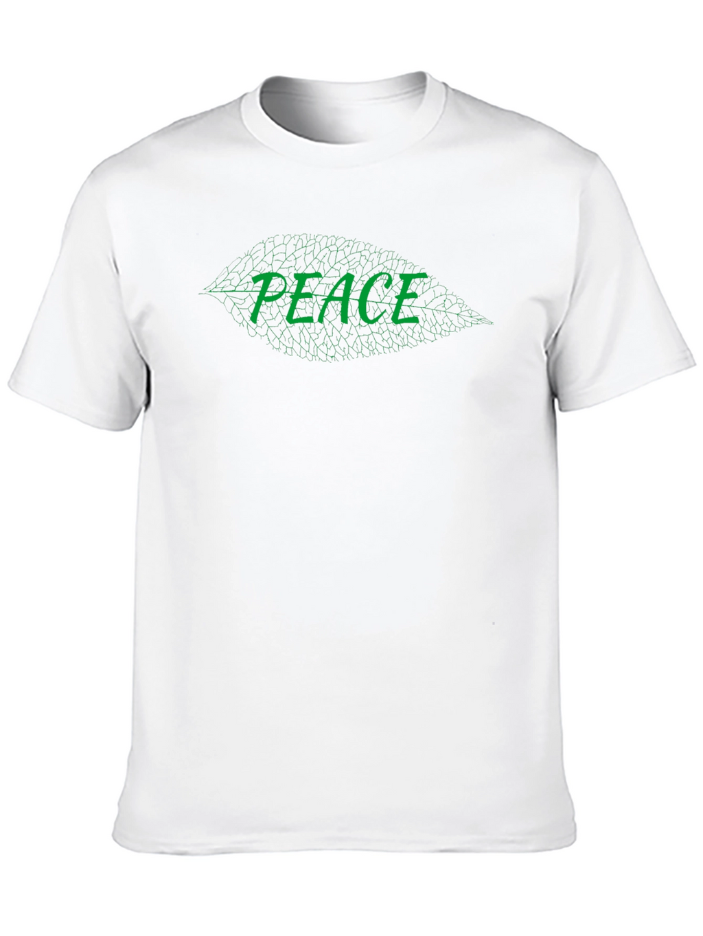 Peace Leaf Graphic Black T-Shirt