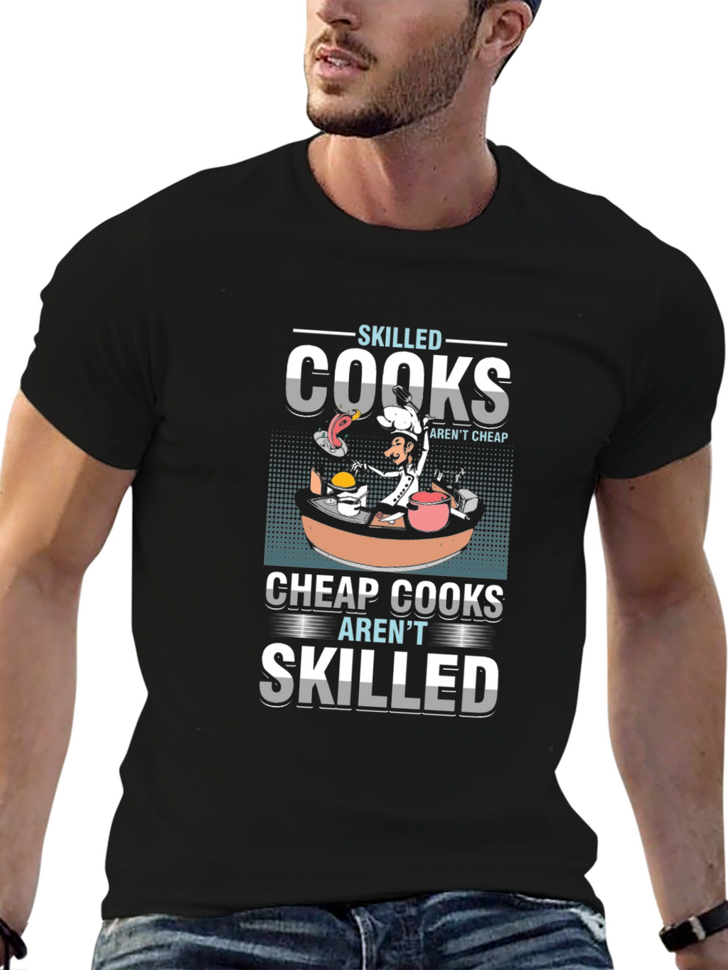 Skilled Cooks Graphic T-Shirt - Unique Culinary Design