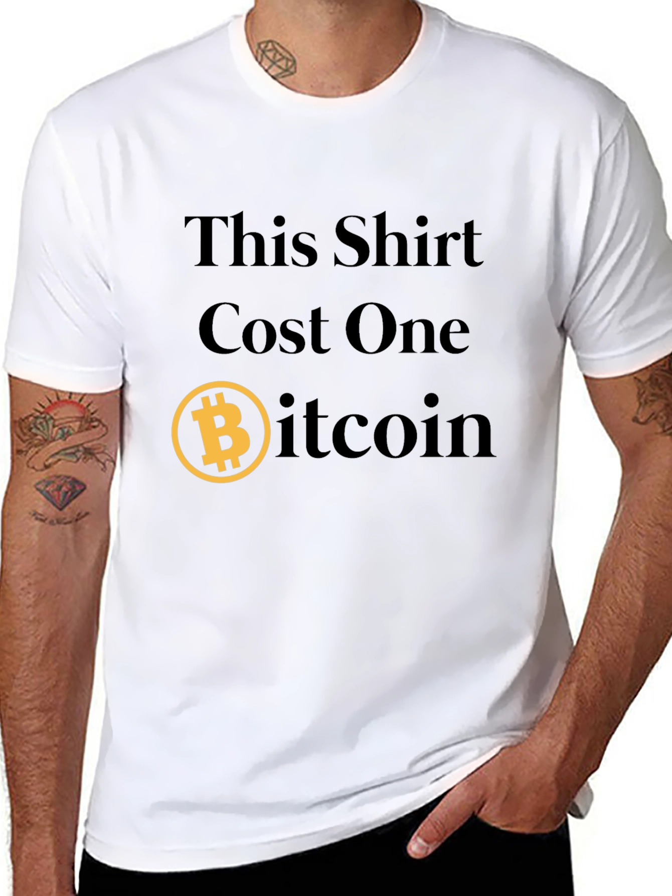 Bitcoin T-Shirt - This Shirt Cost One Bitcoin - Crypto Tee