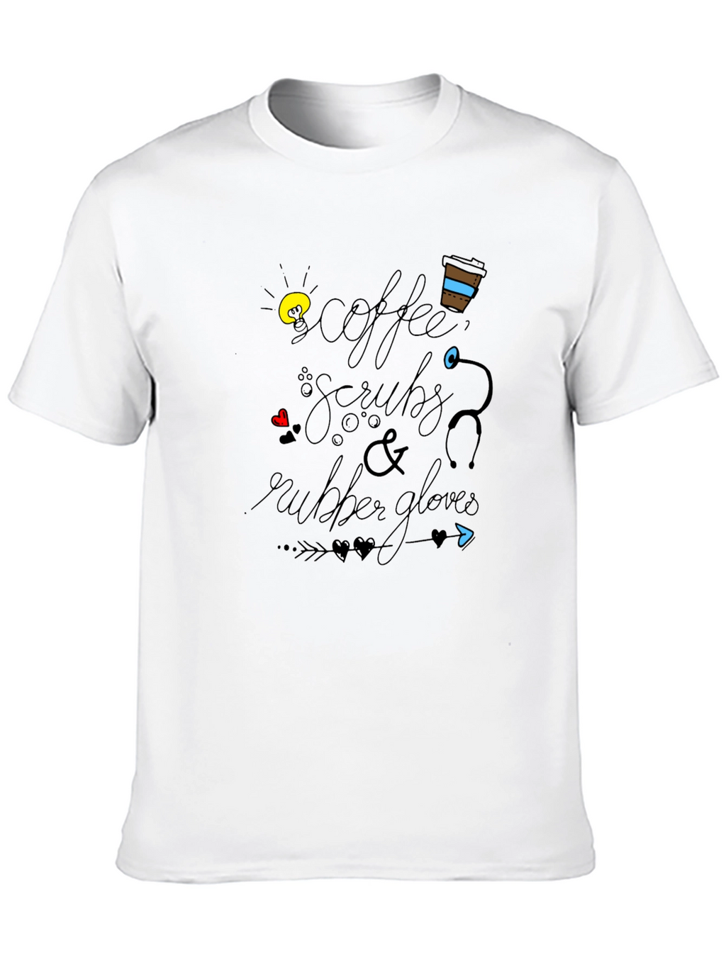 Coffee Scrubs & Rubber Gloves Graphic Tee