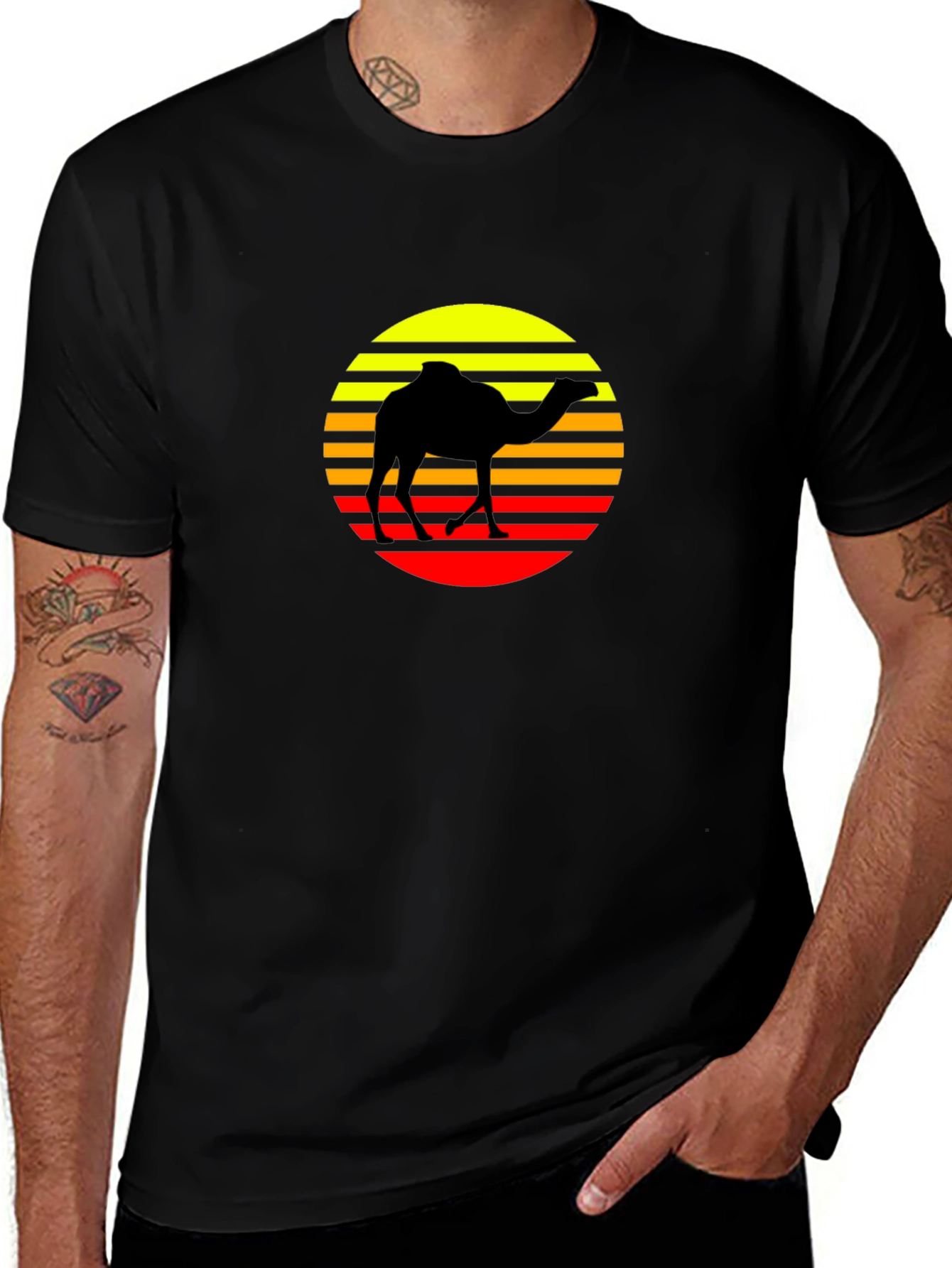 Retro Camel Silhouette T-Shirt