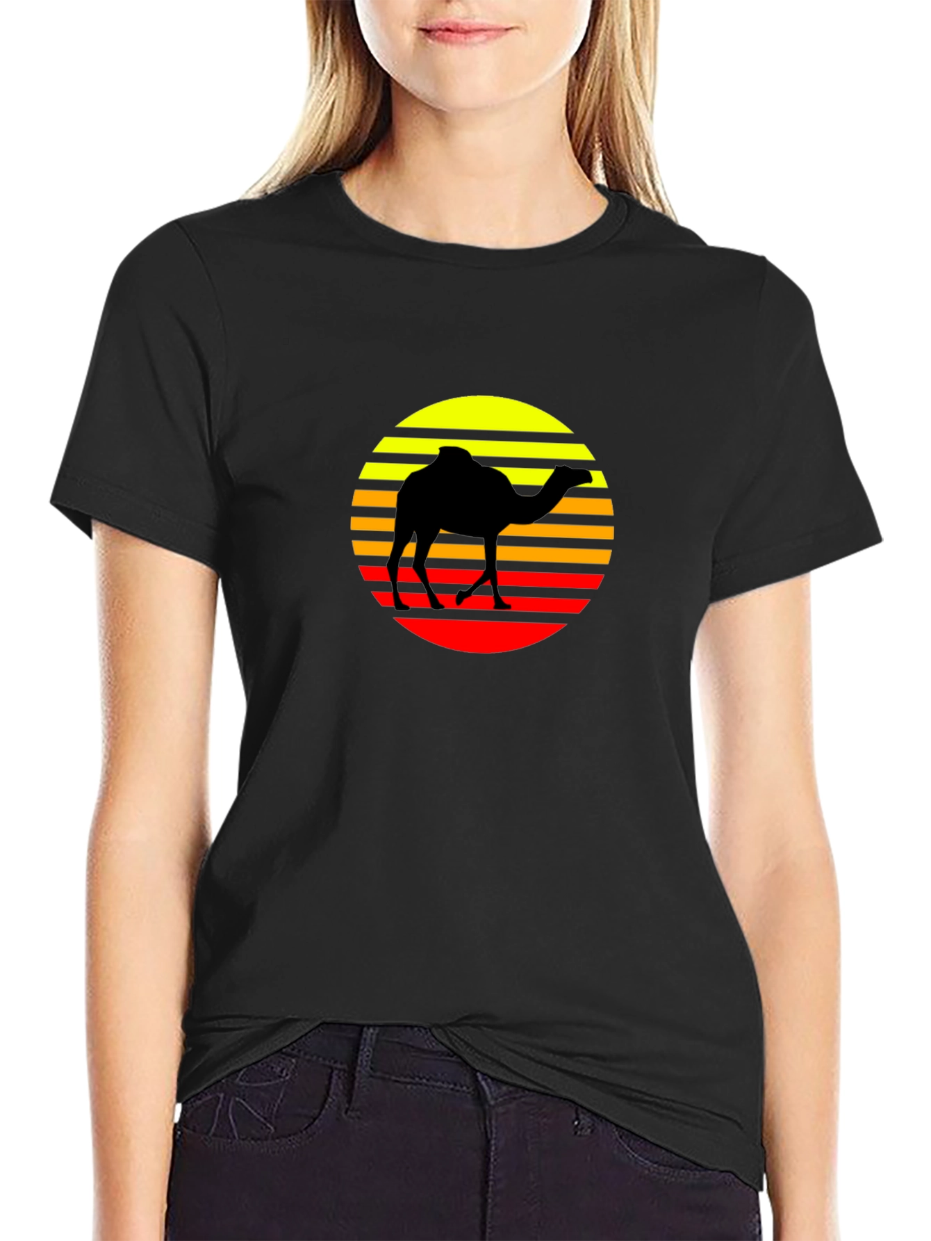 Retro Camel Silhouette T-Shirt