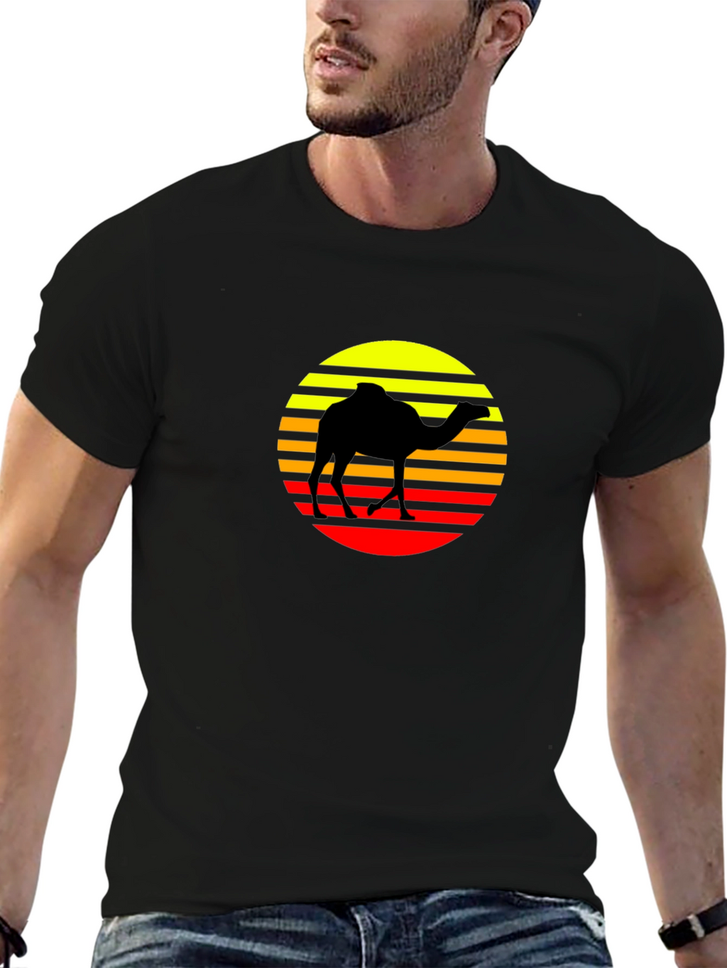 Retro Camel Silhouette T-Shirt