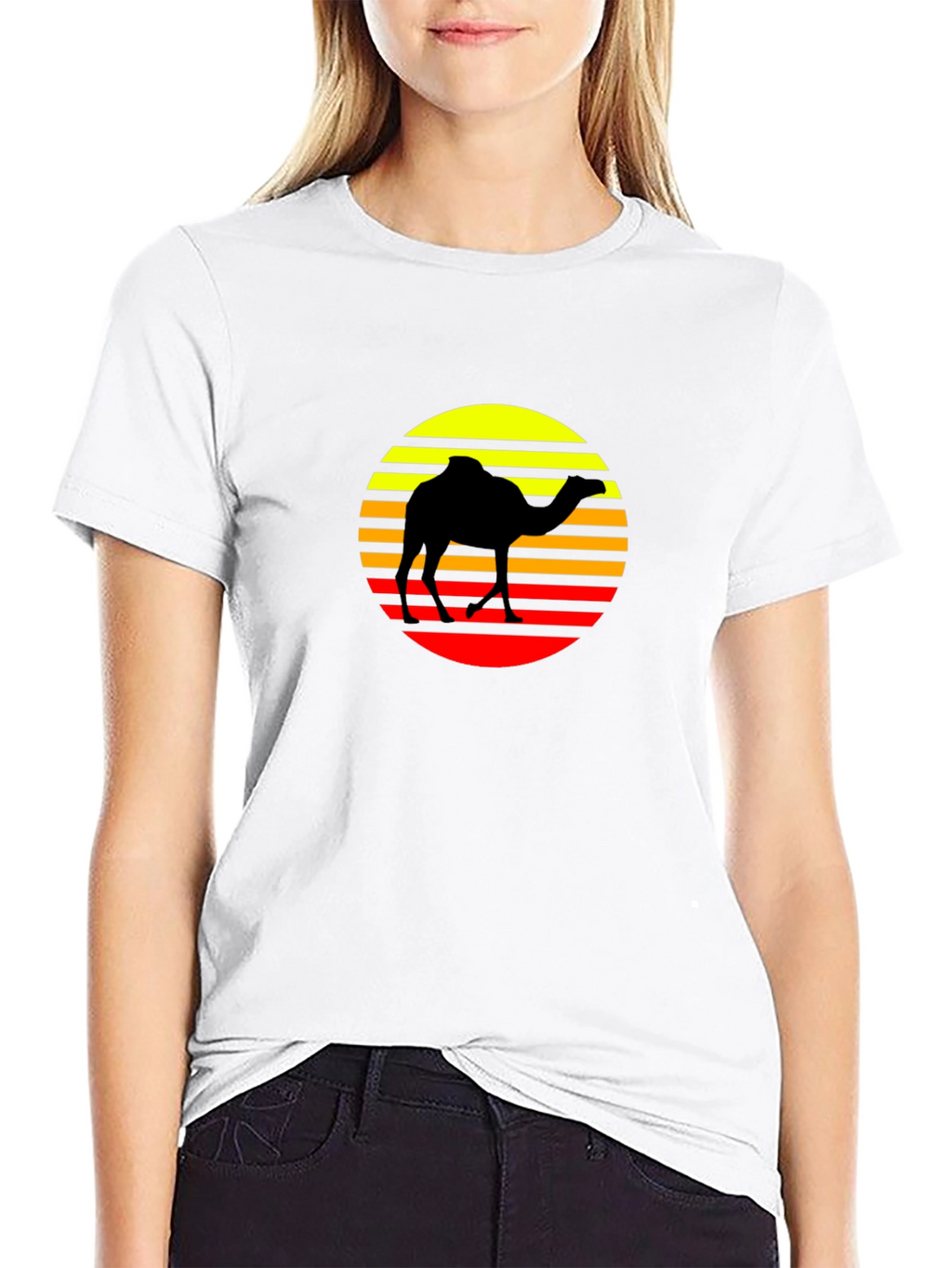 Retro Camel Silhouette T-Shirt