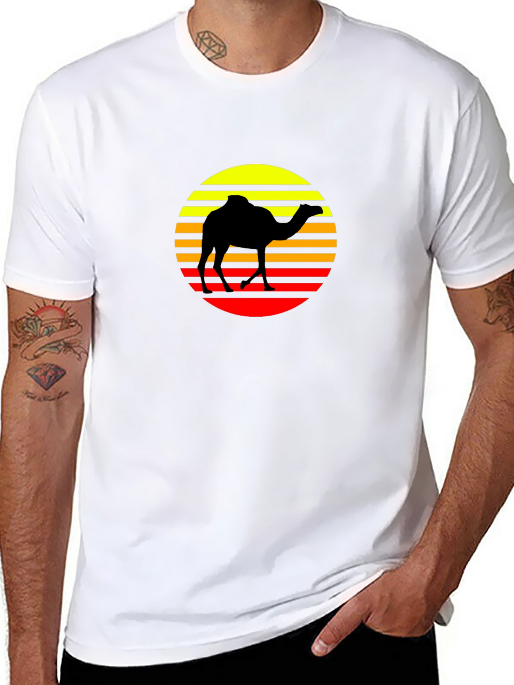 Retro Camel Silhouette T-Shirt
