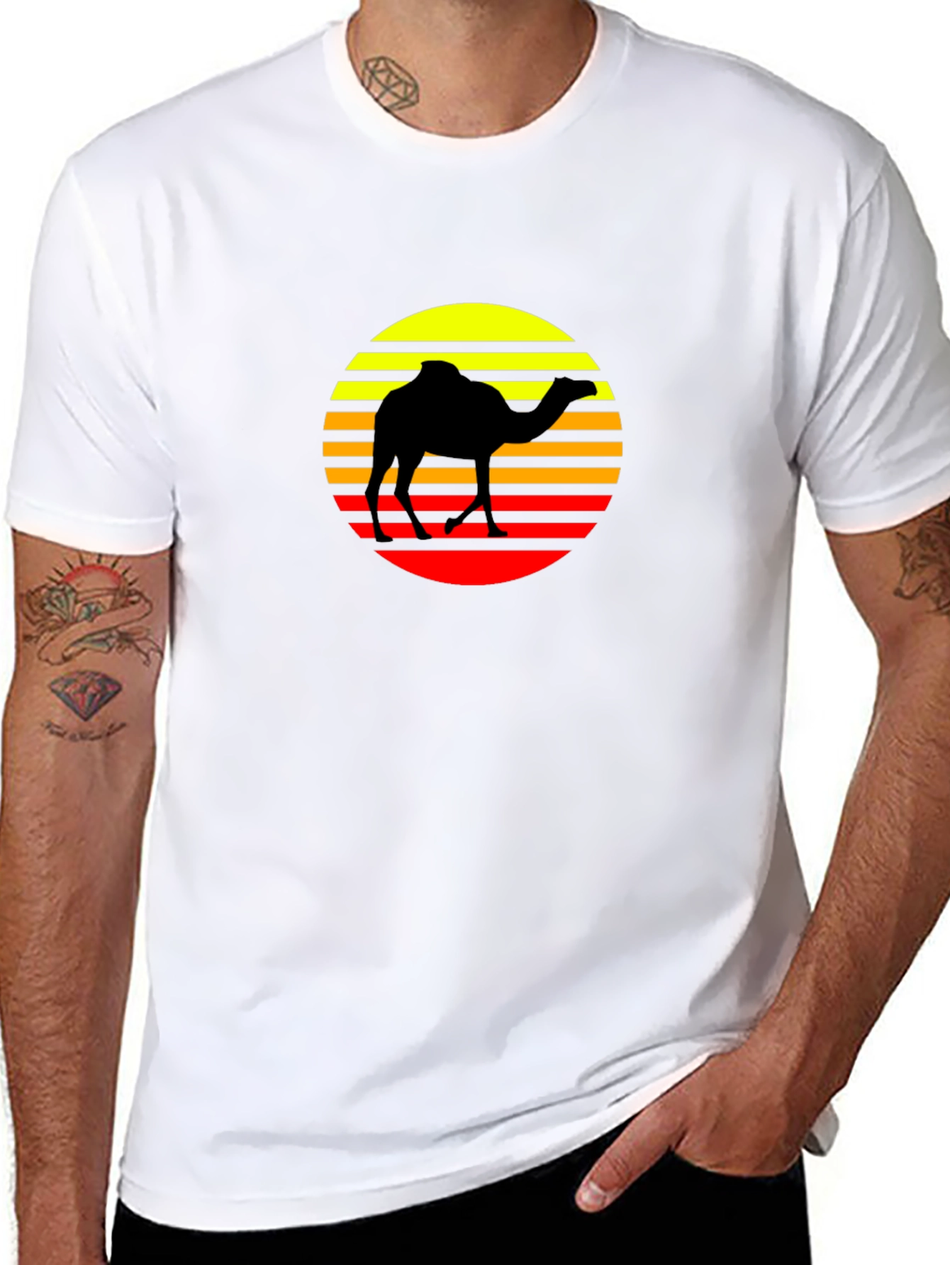 Retro Camel Silhouette T-Shirt