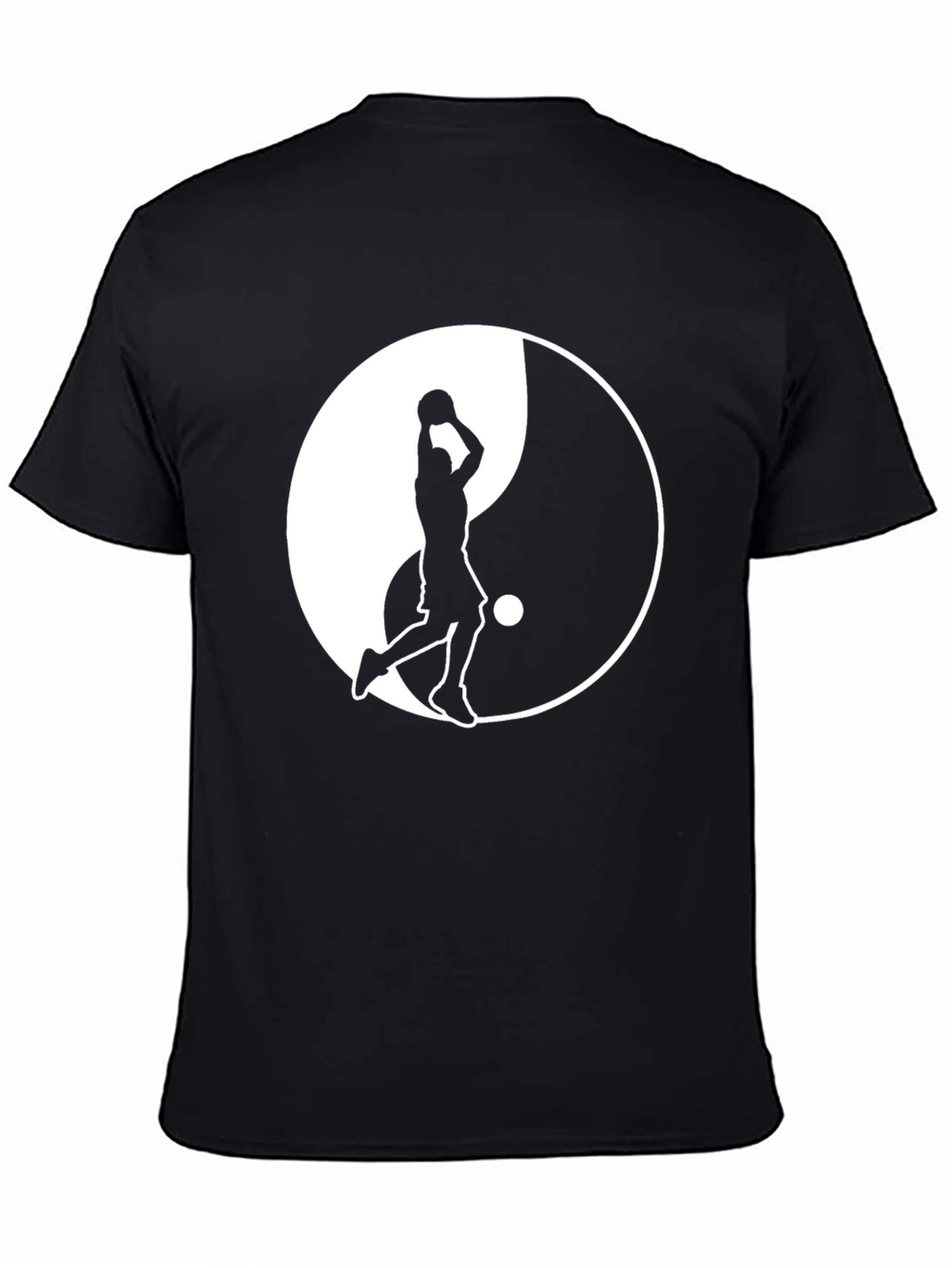 Yin Yang Basketball Graphic Tee