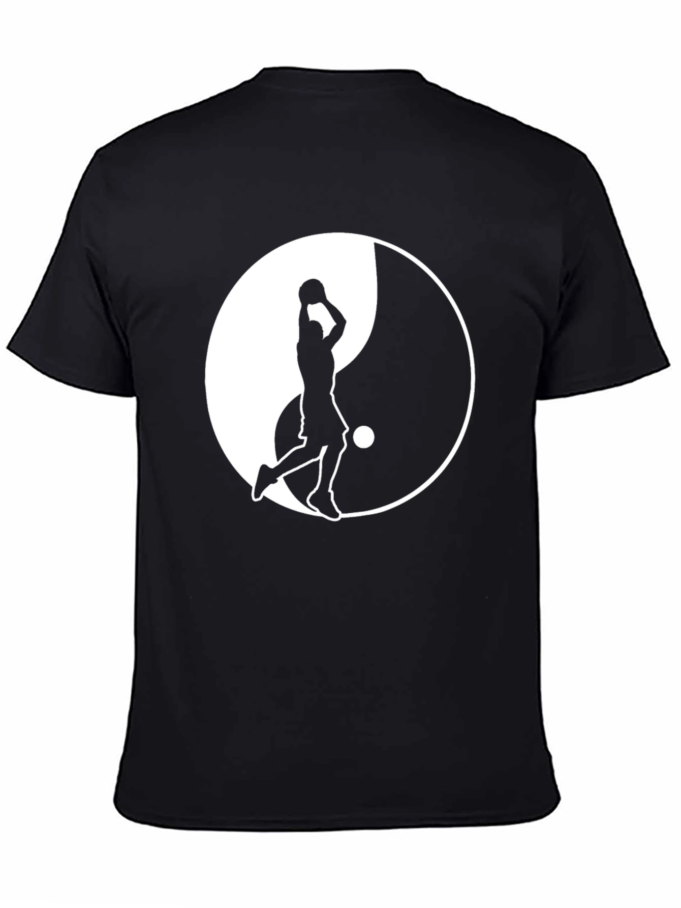Yin Yang Basketball Graphic Tee