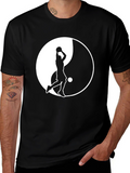 Yin Yang Basketball Graphic Tee