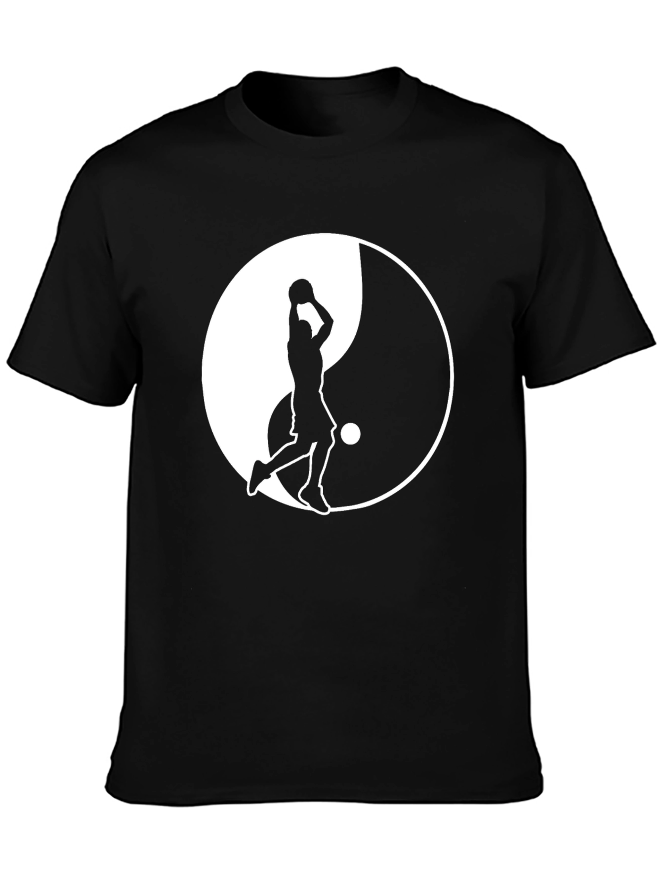 Yin Yang Basketball Graphic Tee