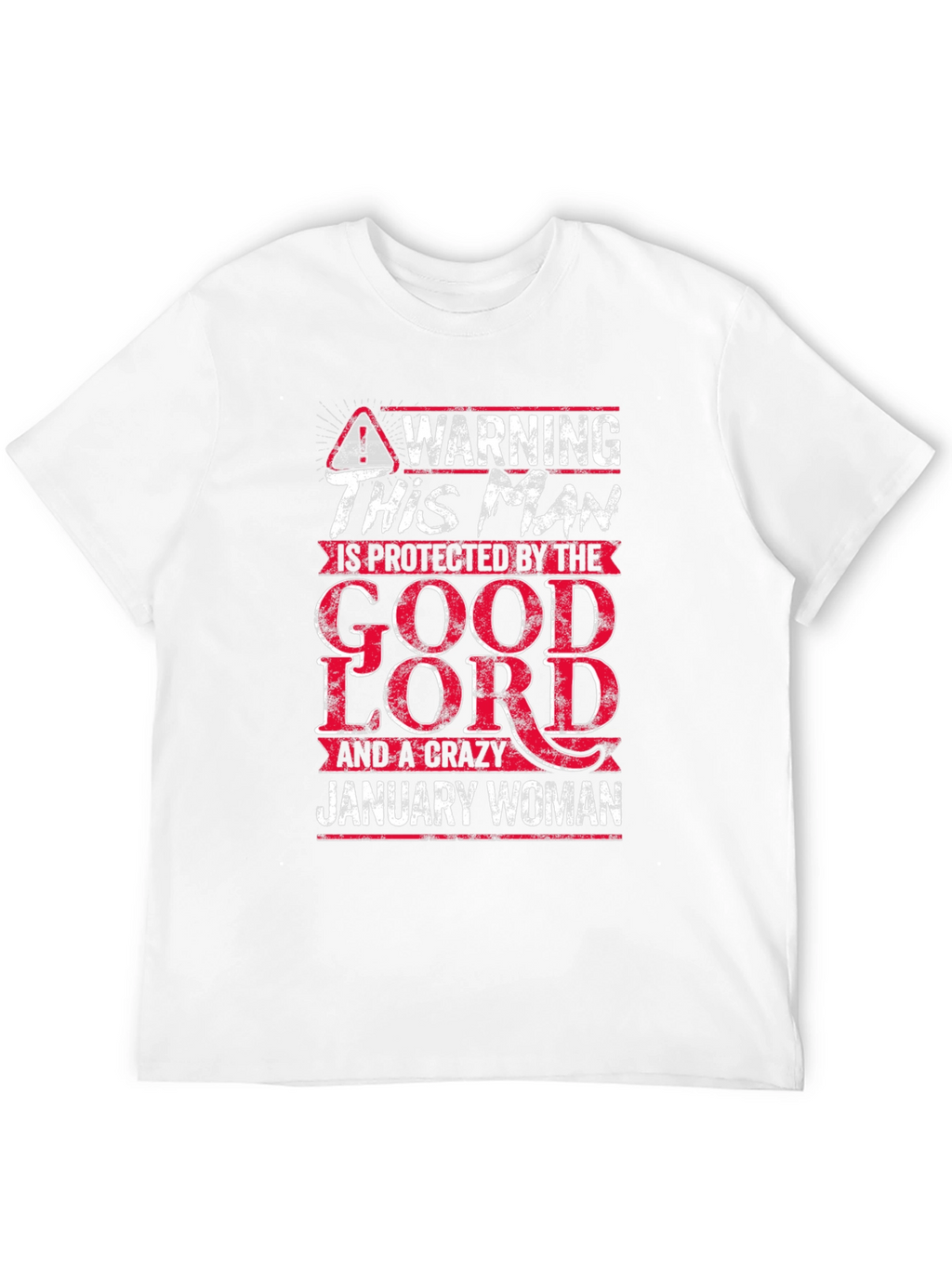 Warning This Man is Protected by January Woman T-Shirt