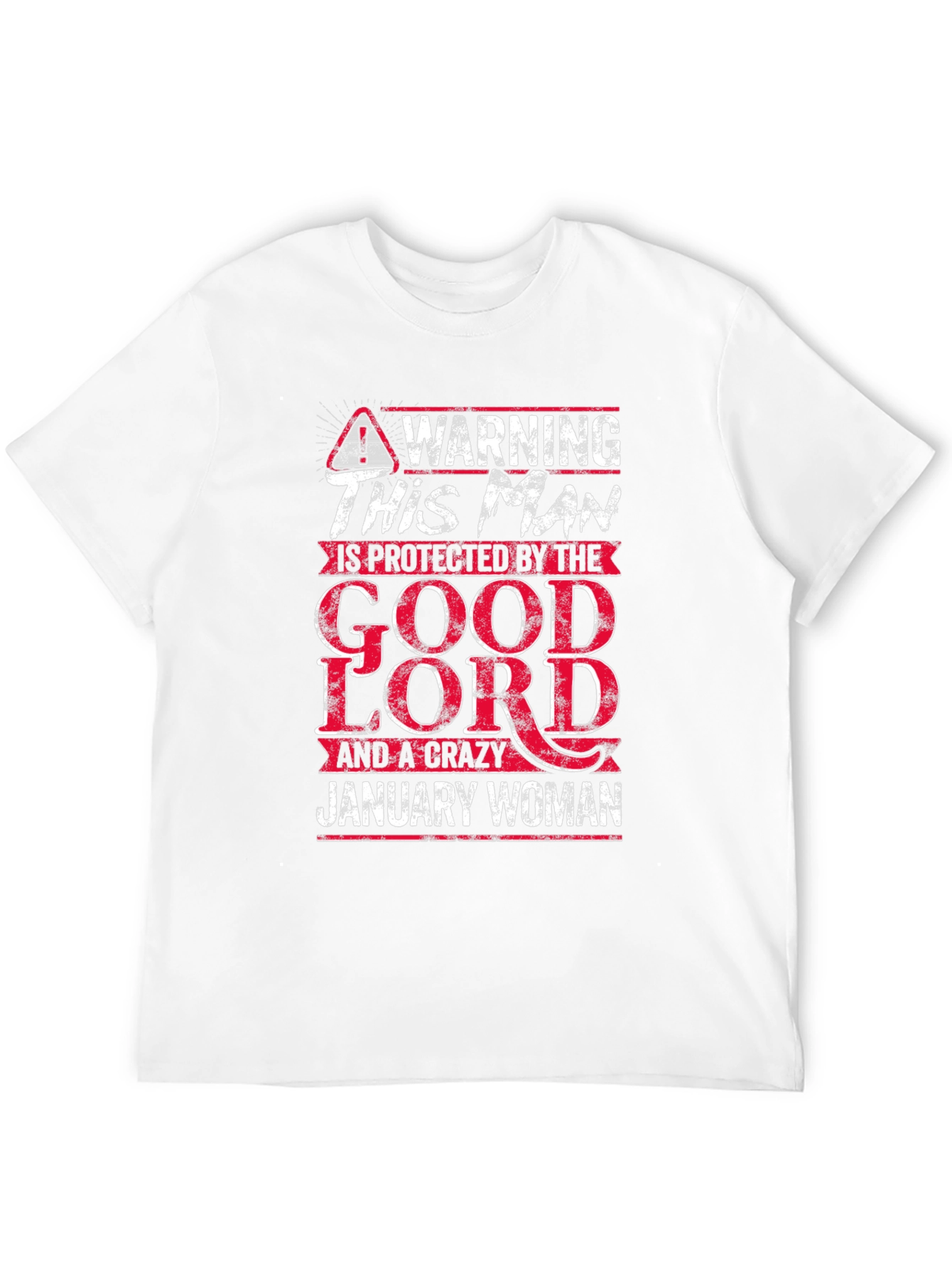 Warning This Man is Protected by January Woman T-Shirt