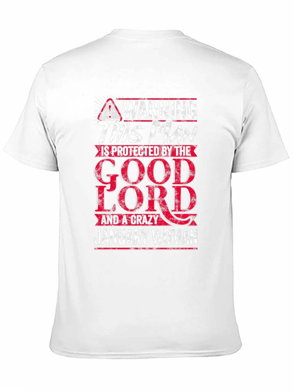 Warning This Man is Protected by January Woman T-Shirt