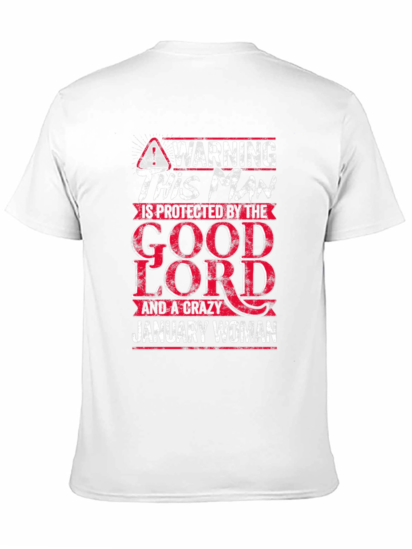 Warning This Man is Protected by January Woman T-Shirt