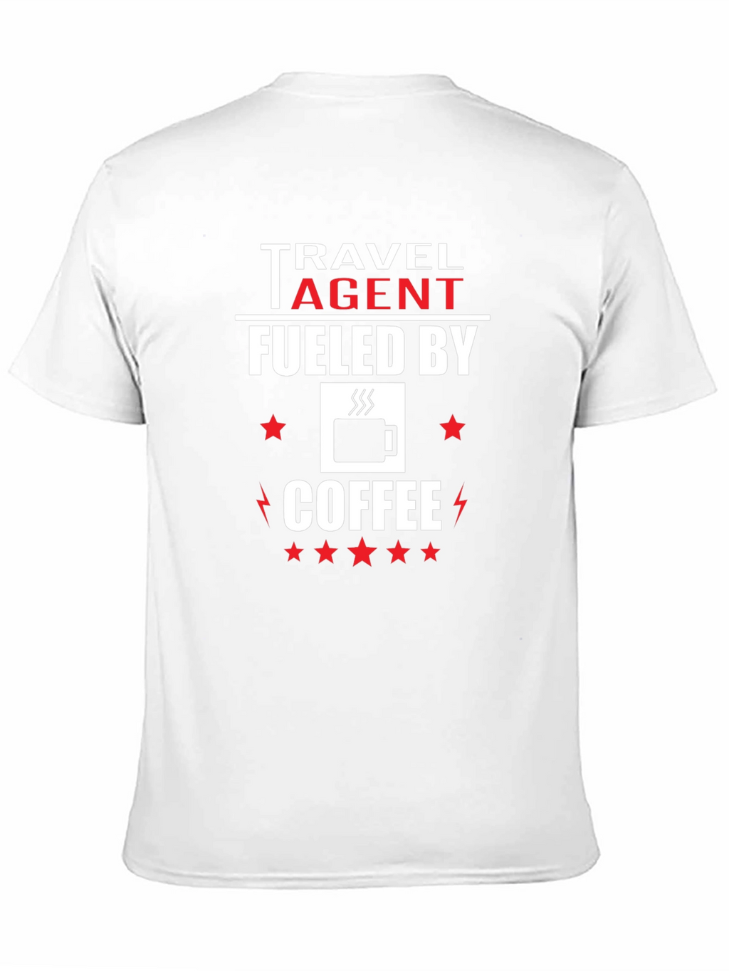Travel Agent Fueled by Coffee Graphic T-Shirt