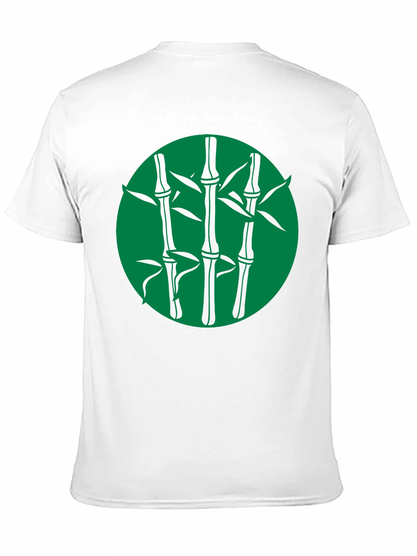 Bamboo Graphic Print Black T-Shirt