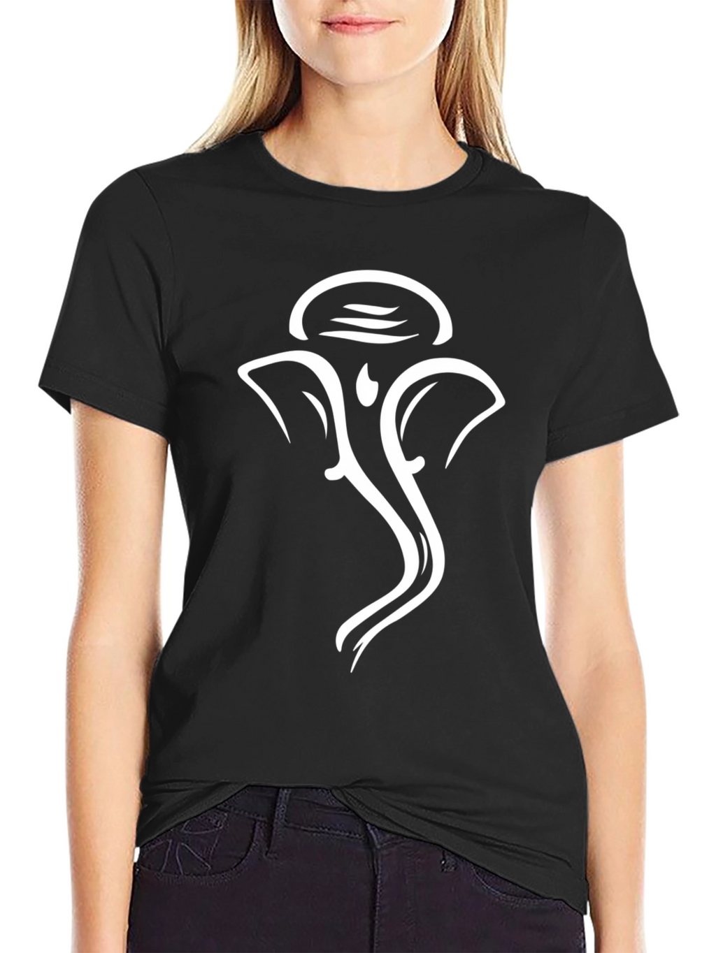 Ganesh Graphic T-Shirt - Black Cotton Tee