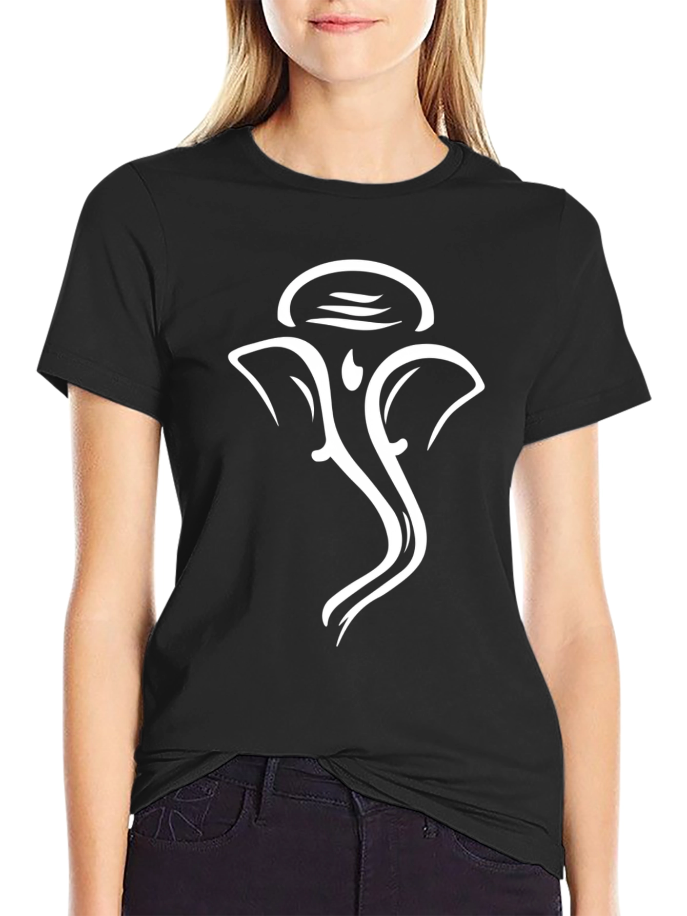 Ganesh Graphic T-Shirt - Black Cotton Tee