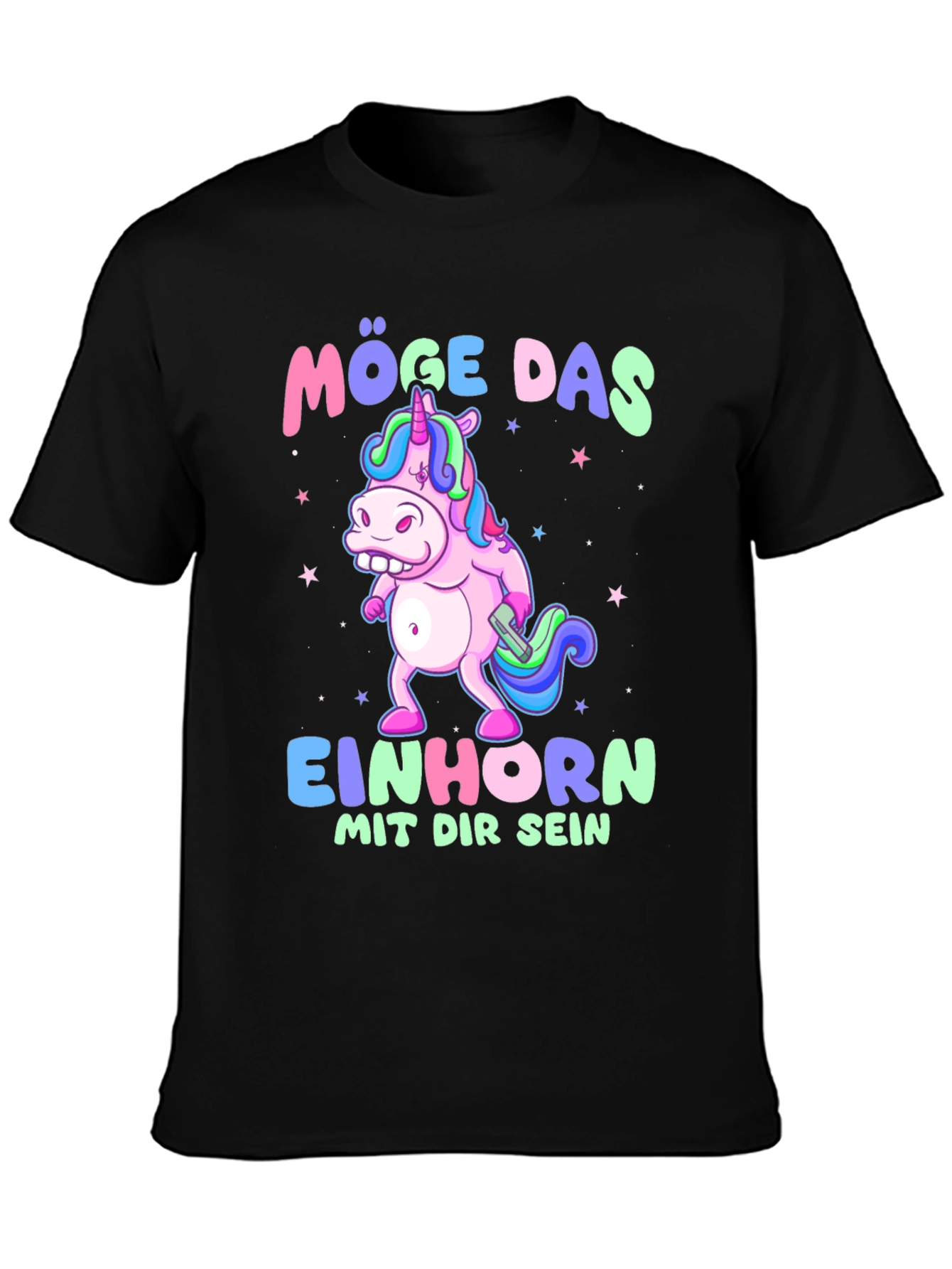 Funny Unicorn T-Shirt - Möge Das Einhorn