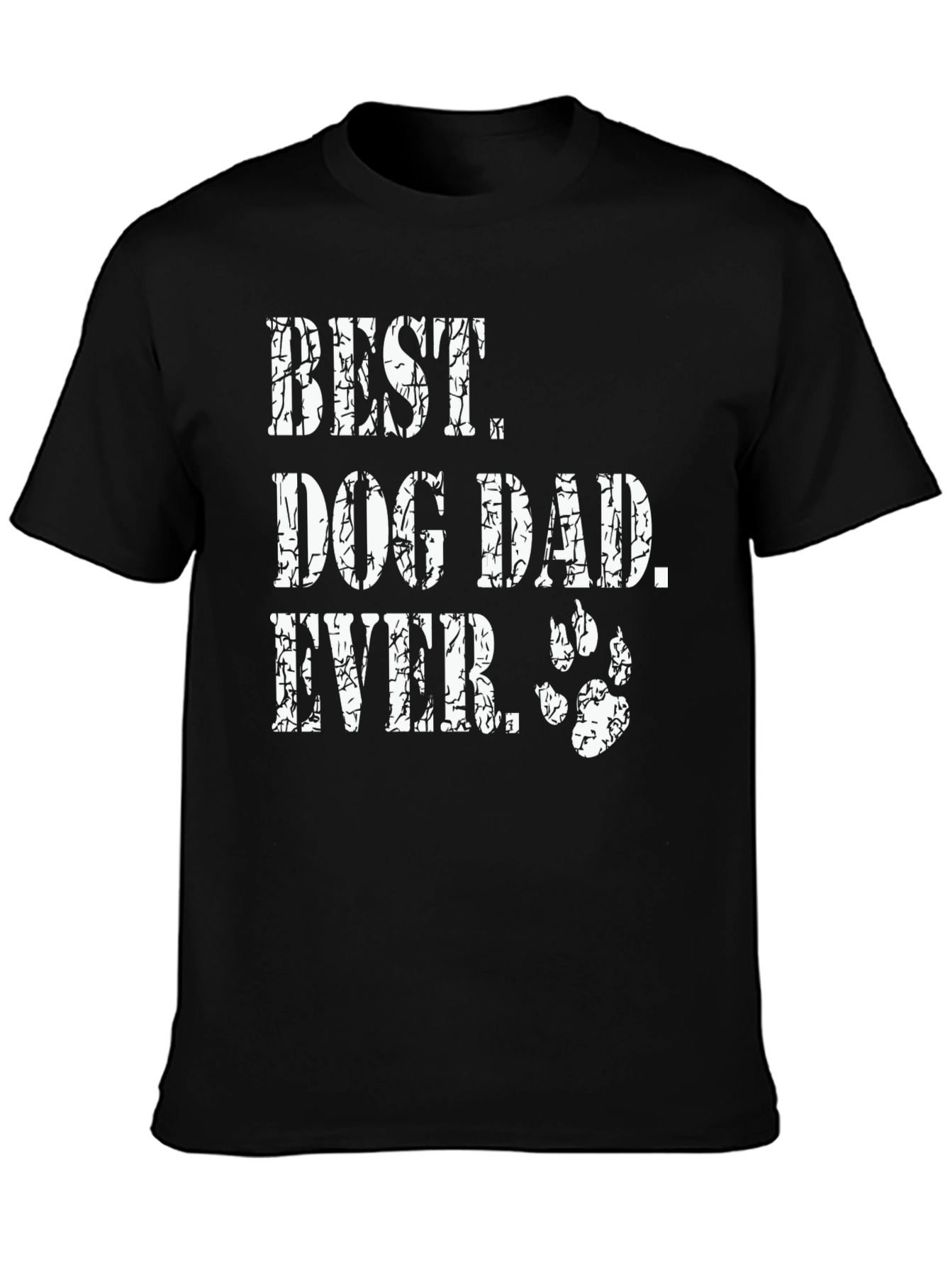 Best Dog Dad Ever Black Graphic Tee