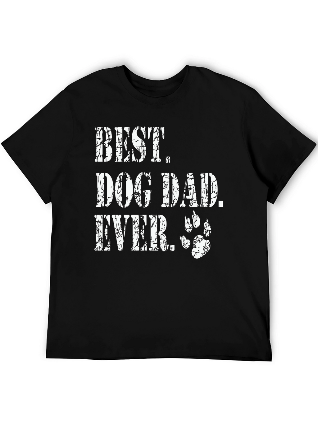 Best Dog Dad Ever Black Graphic Tee