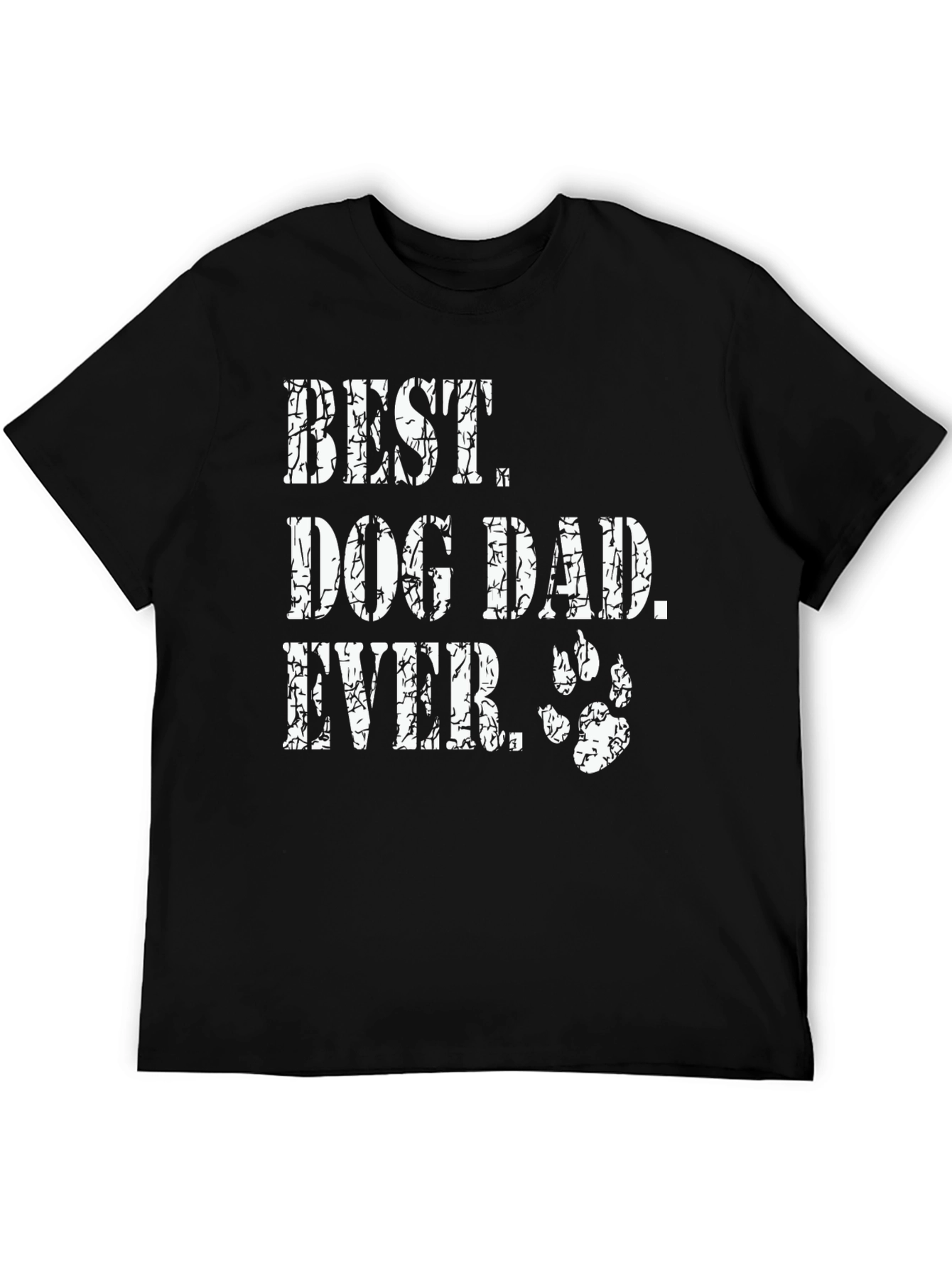 Best Dog Dad Ever Black Graphic Tee