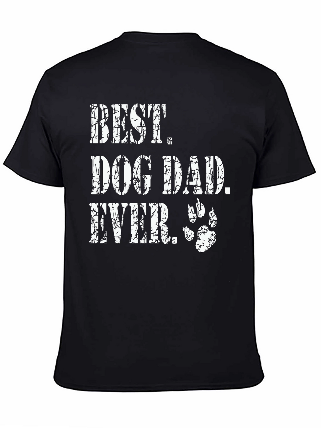 Best Dog Dad Ever Black Graphic Tee