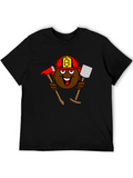 Cartoon Firefighter T-Shirt