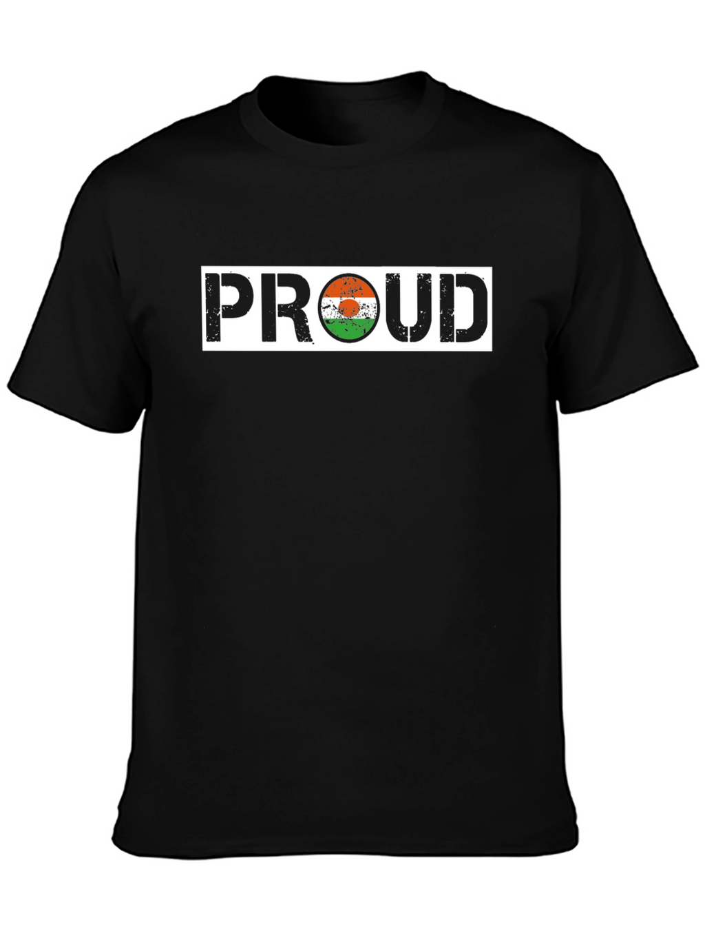 Proud Niger Flag T-Shirt - Black