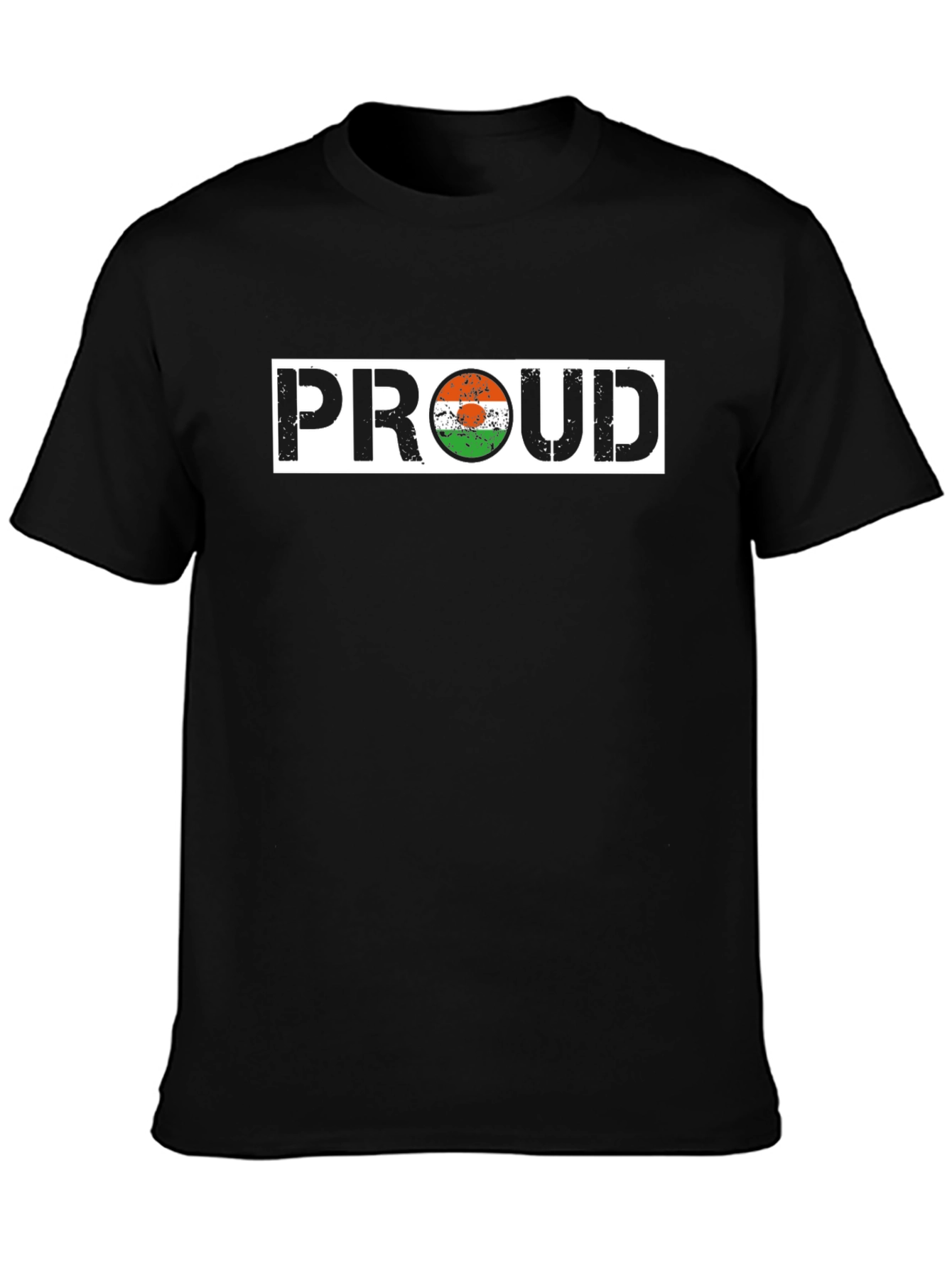 Proud Niger Flag T-Shirt - Black