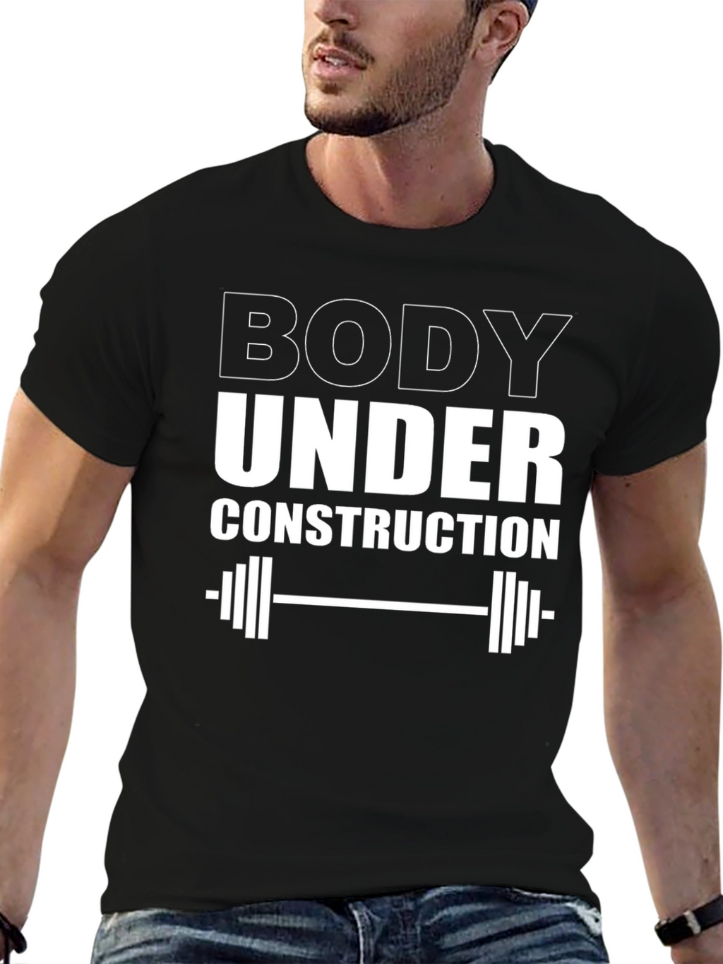 Body Under Construction Black T-Shirt