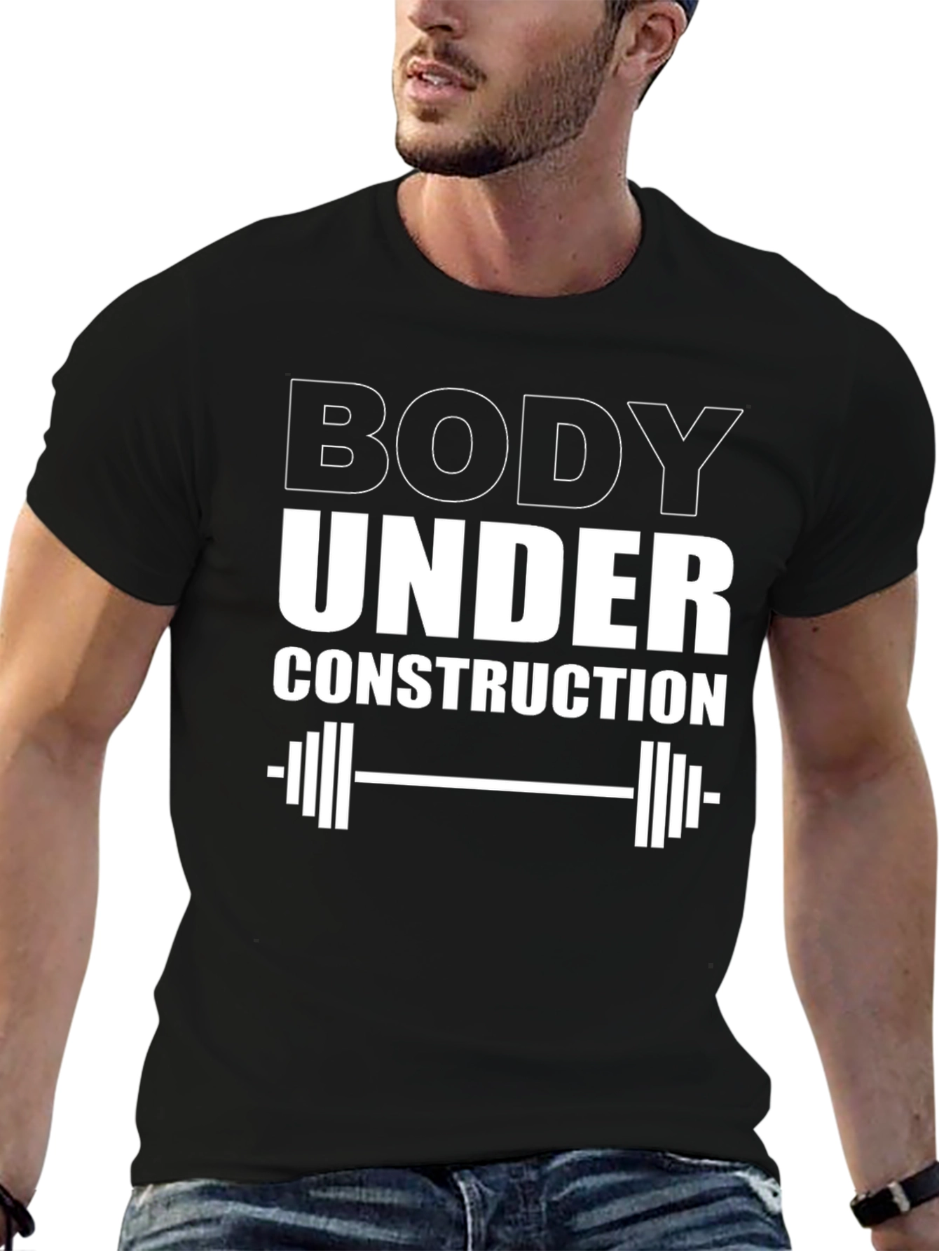 Body Under Construction Black T-Shirt
