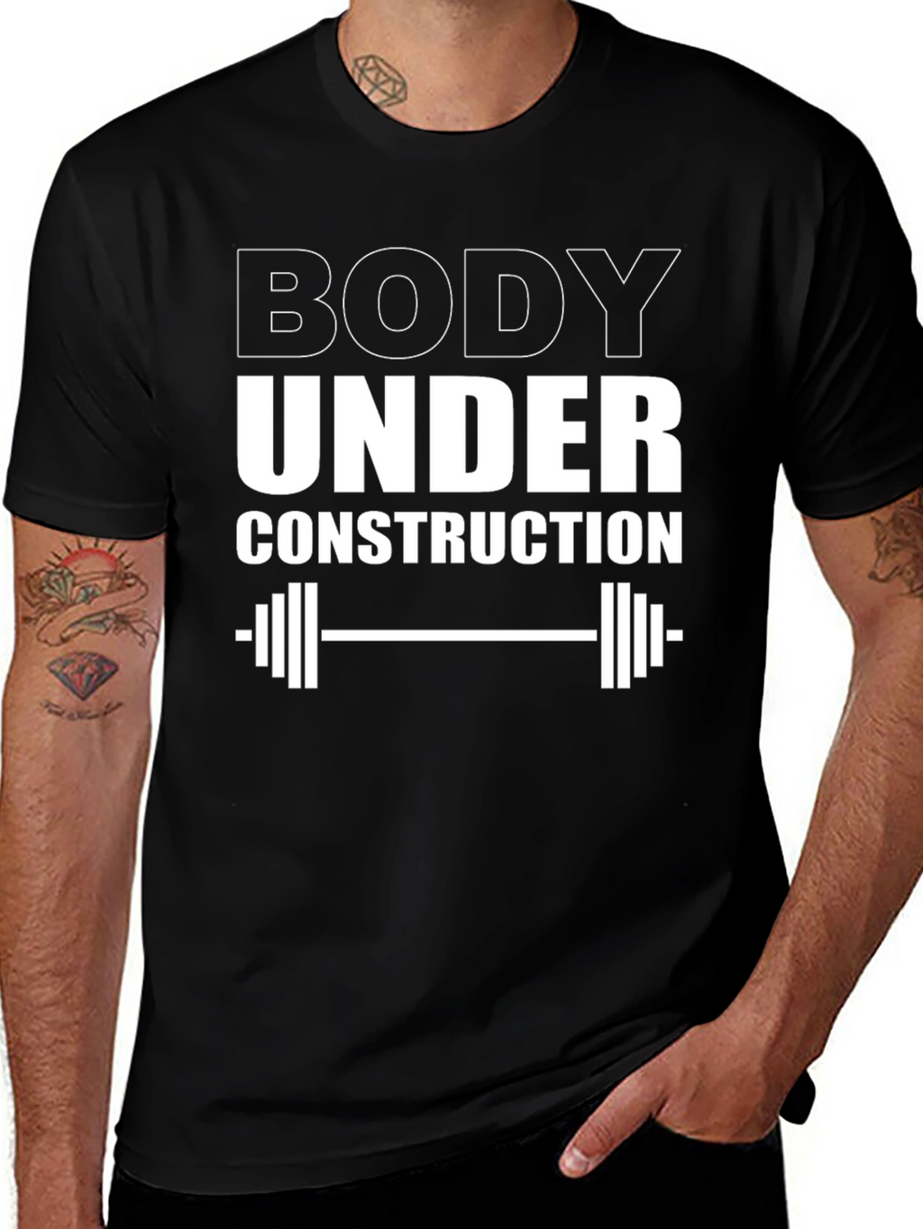 Body Under Construction Black T-Shirt