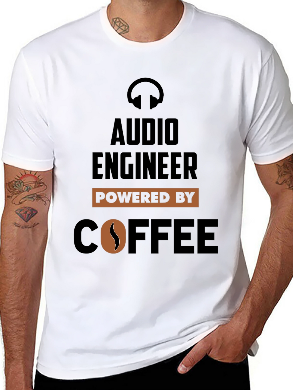 Audio Engineer Powered By Coffee T-Shirt