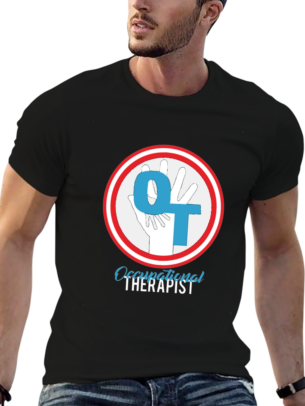 Occupational Therapist T-Shirt - OT Hand Design