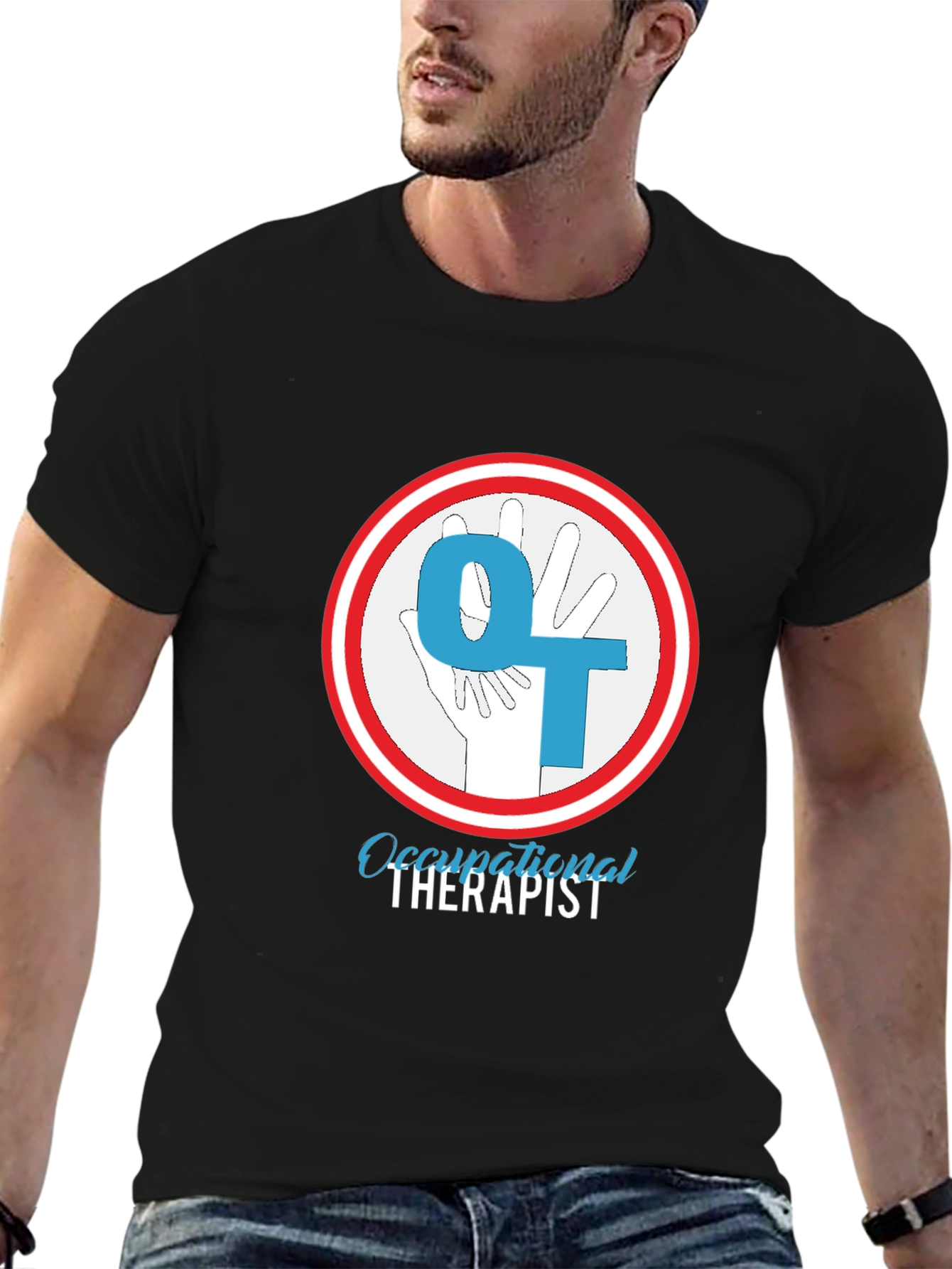Occupational Therapist T-Shirt - OT Hand Design