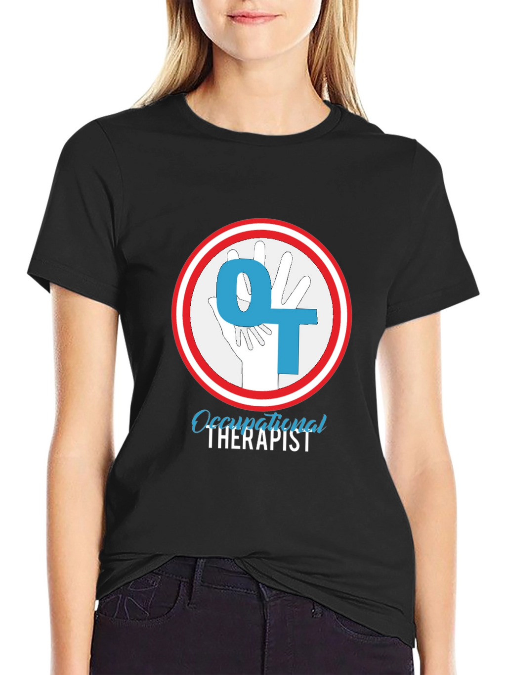 Occupational Therapist T-Shirt - OT Hand Design