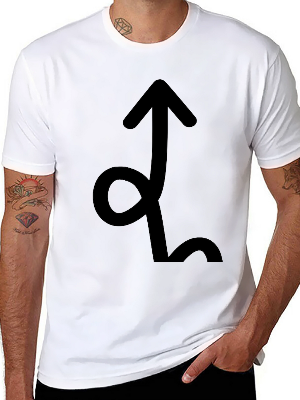 Sagittarius Zodiac Sign Black T-Shirt