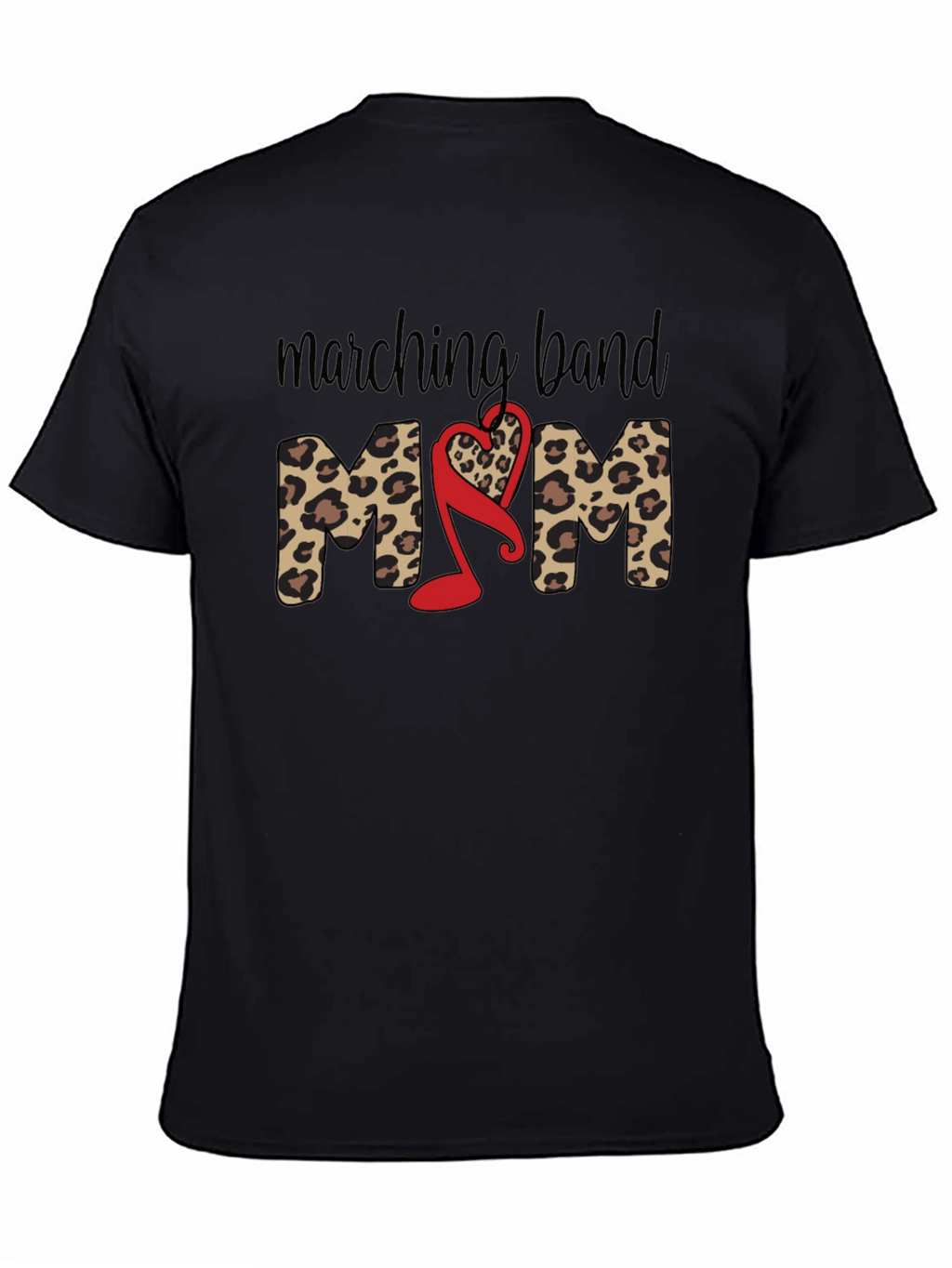 Marching Band Mom Leopard Print T-Shirt