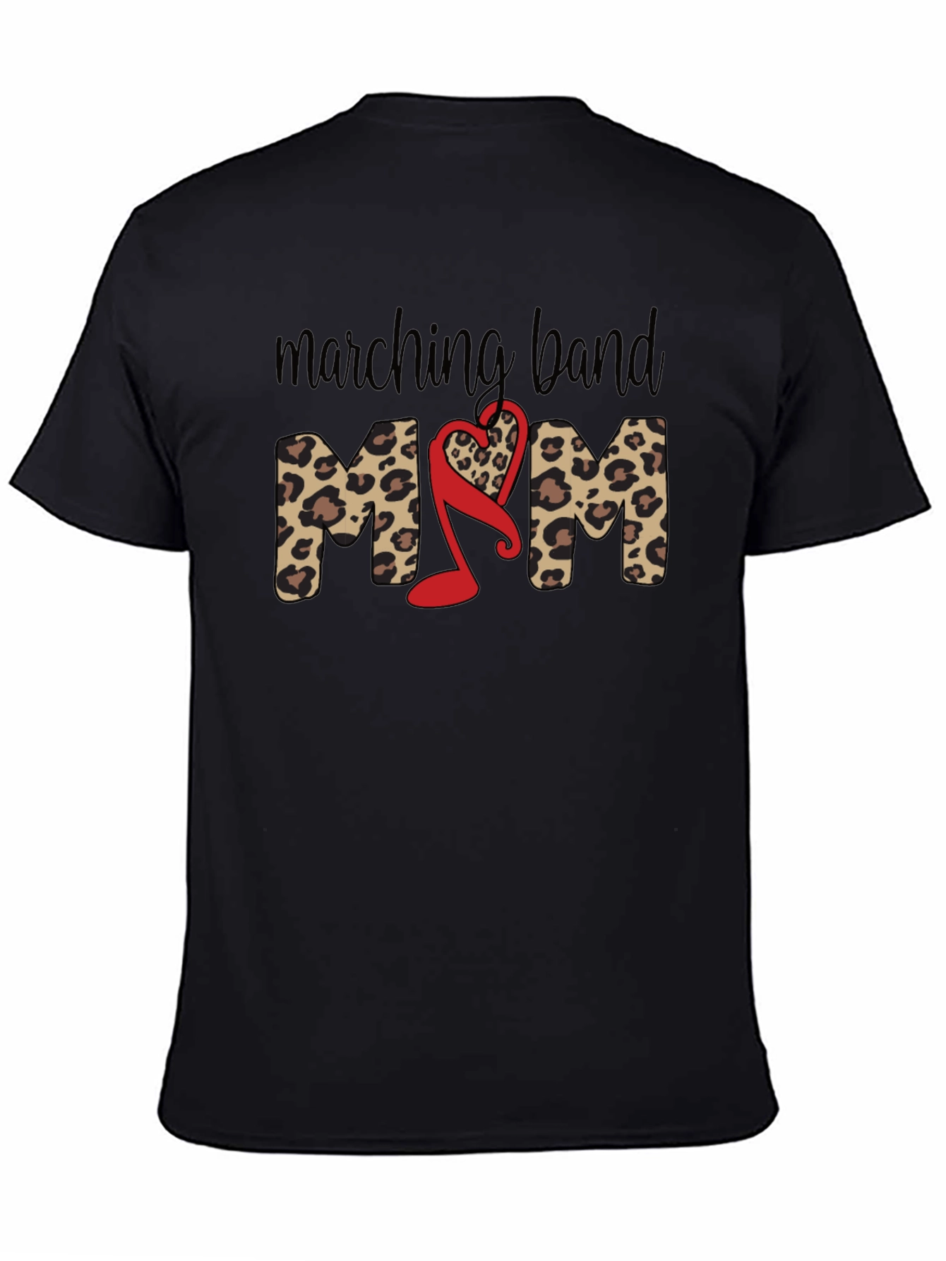 Marching Band Mom Leopard Print T-Shirt