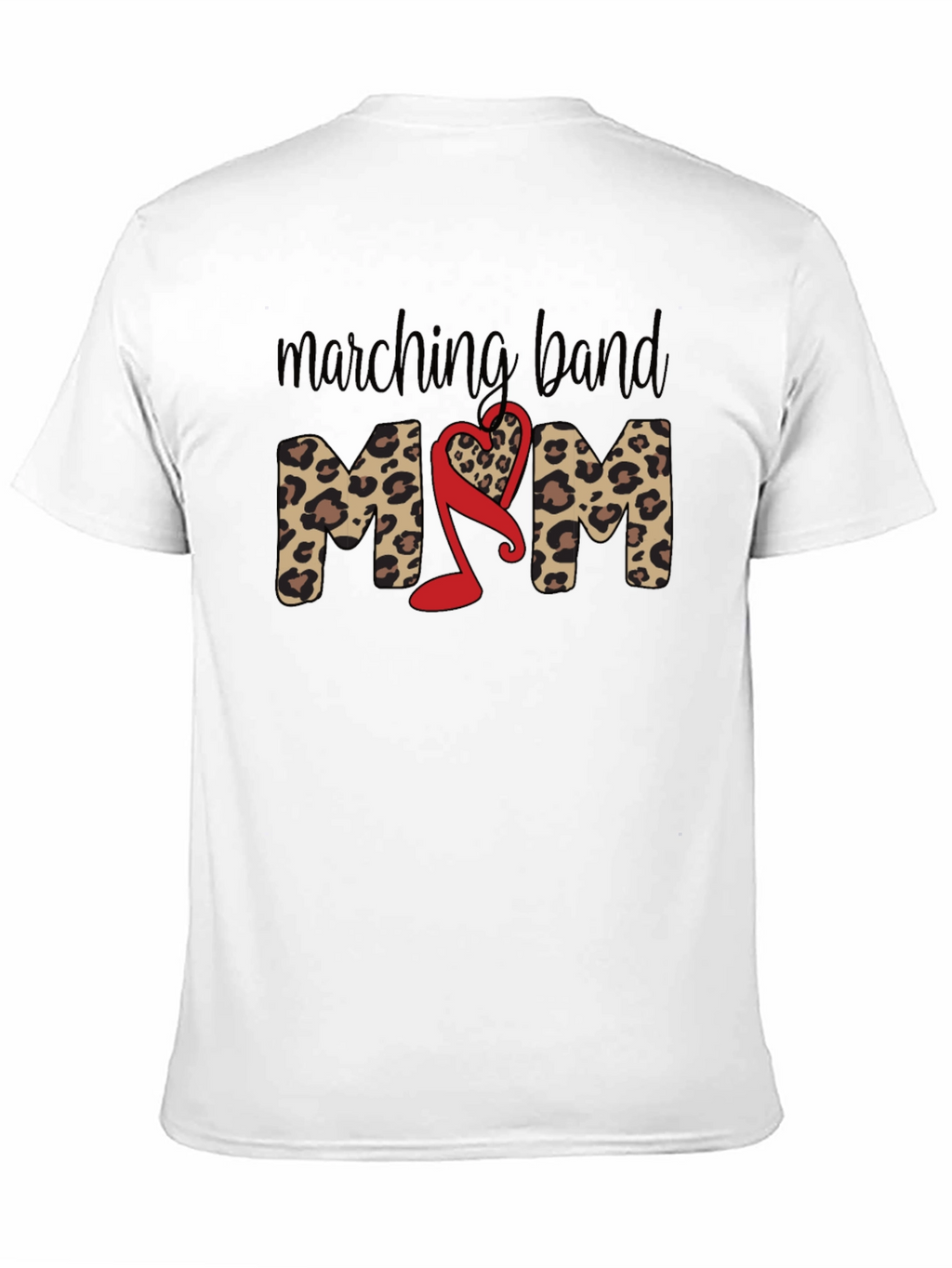 Marching Band Mom Leopard Print T-Shirt