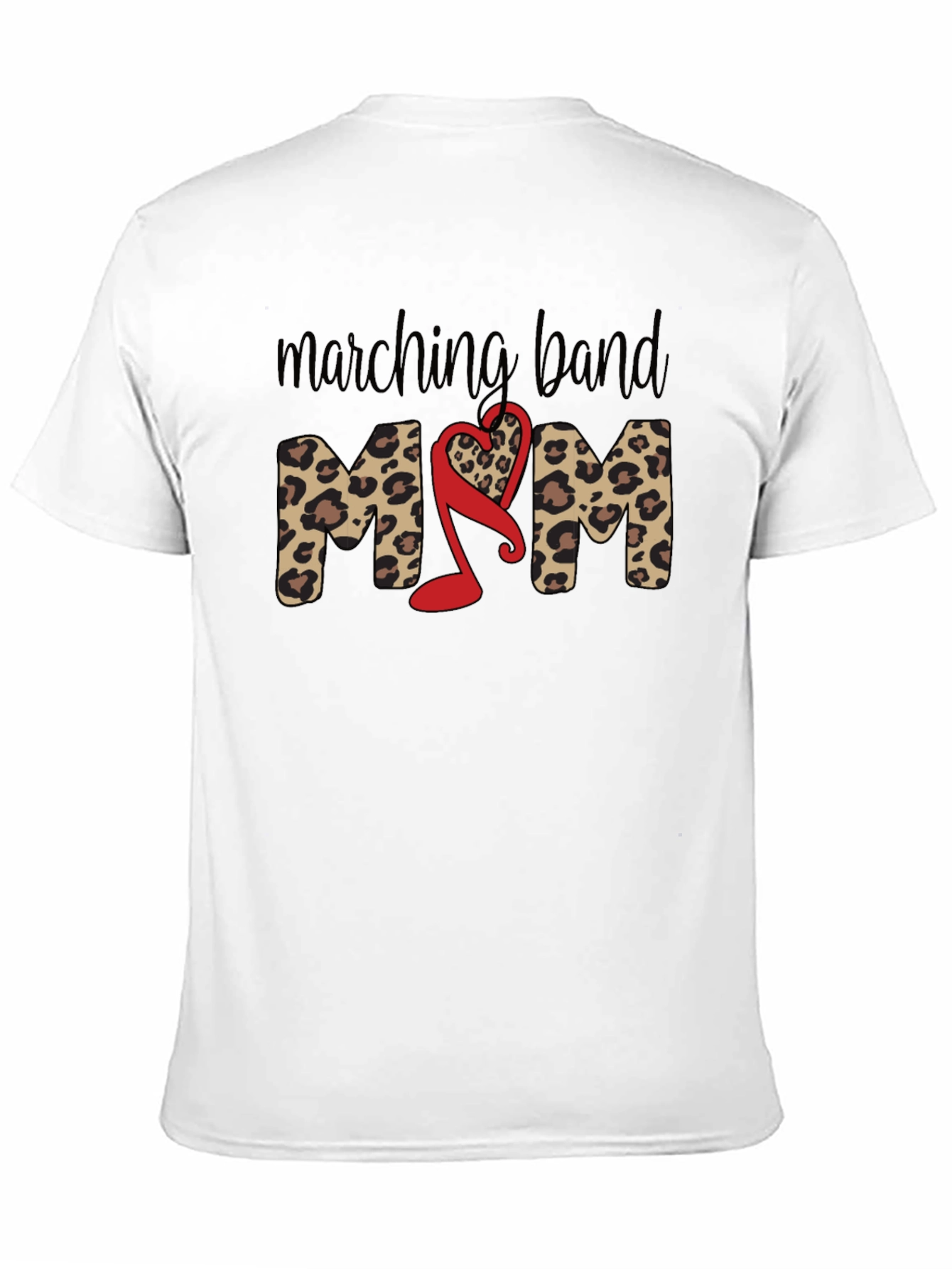 Marching Band Mom Leopard Print T-Shirt
