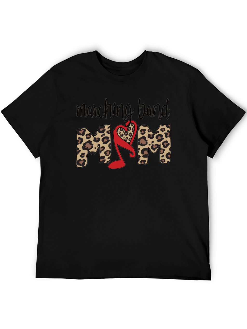 Marching Band Mom Leopard Print T-Shirt