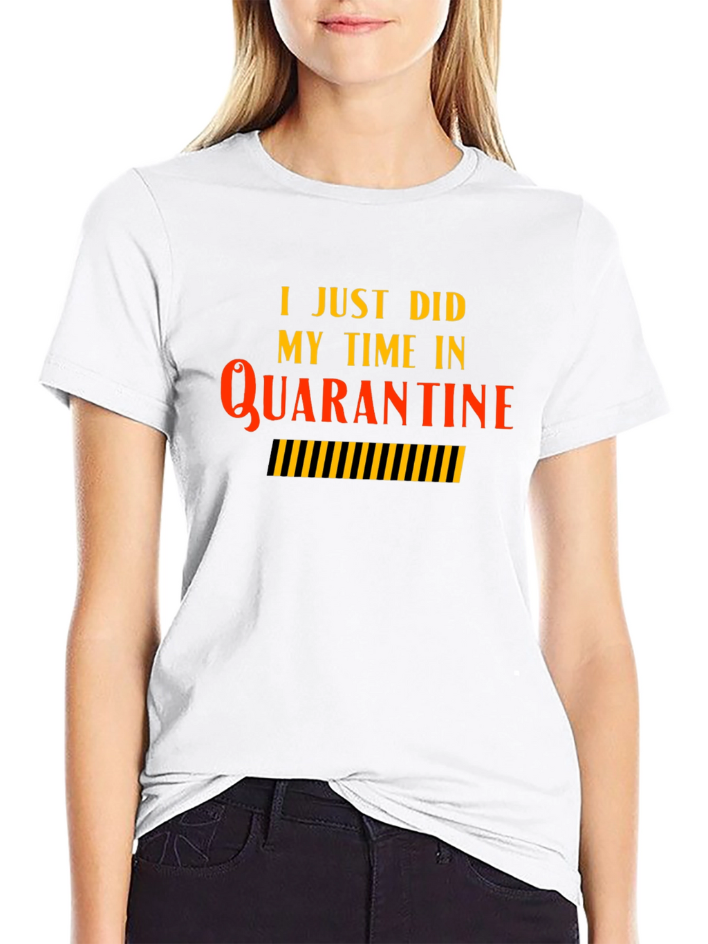 Quarantine Time Black T-Shirt - Novelty Graphic Tee