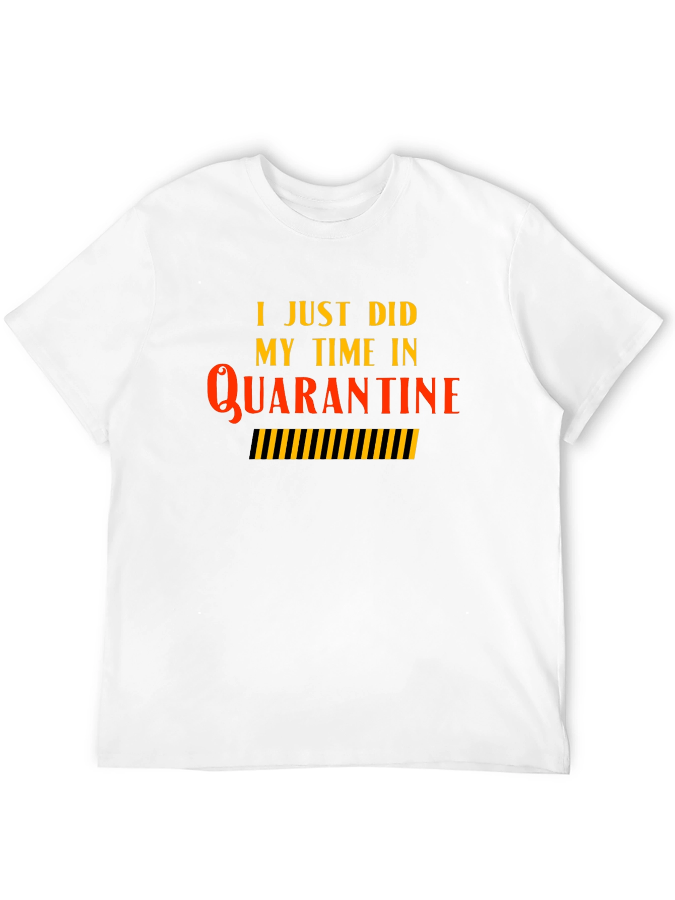Quarantine Time Black T-Shirt - Novelty Graphic Tee