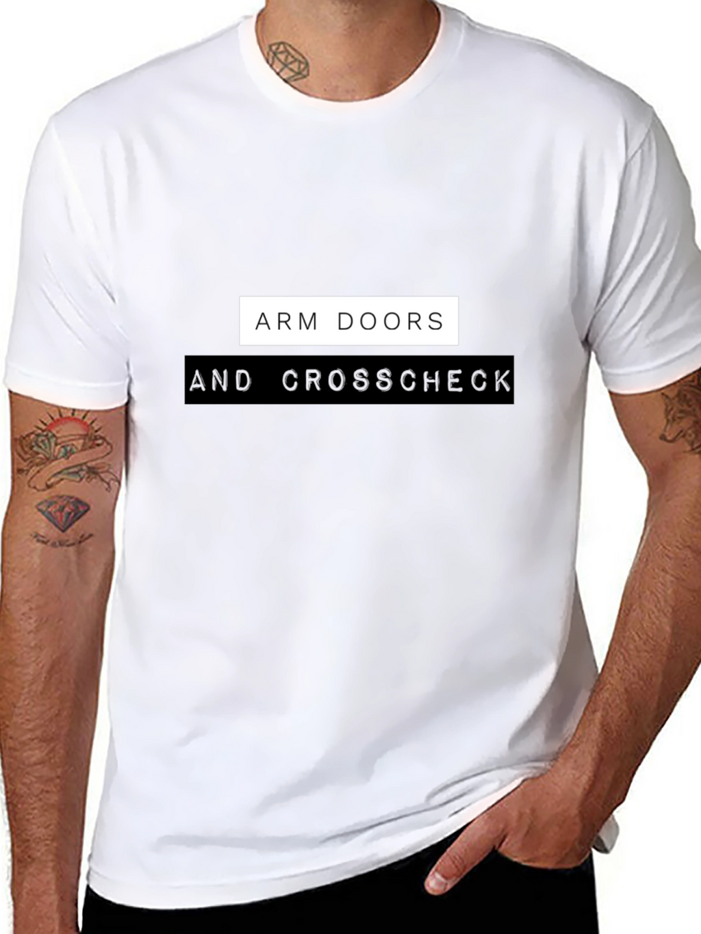 Arm Doors & Crosscheck Black T-Shirt